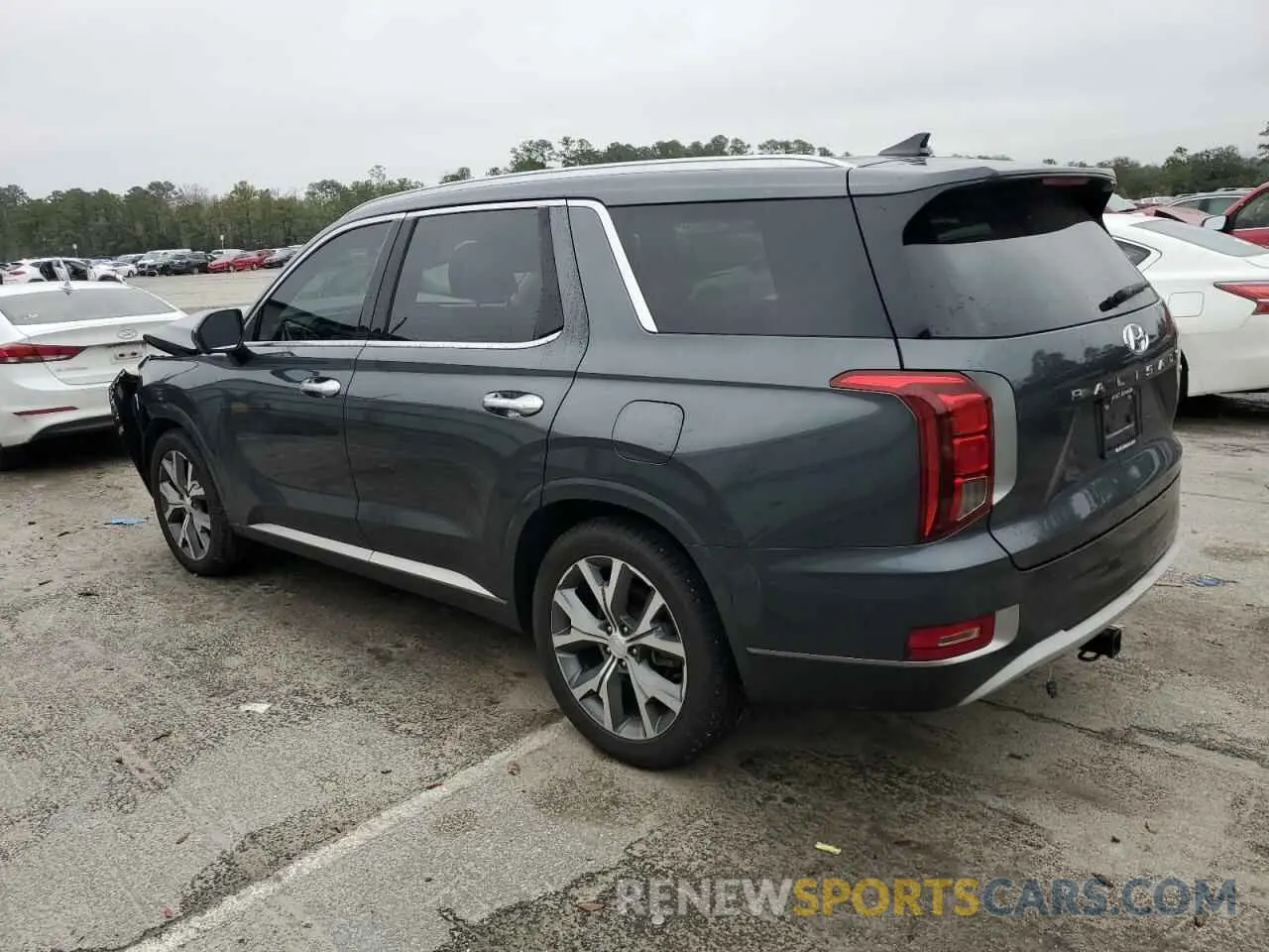 2 fotografías del automóvil dañado KM8R5DHE9MU175096 HYUNDAI PALISADE 2021