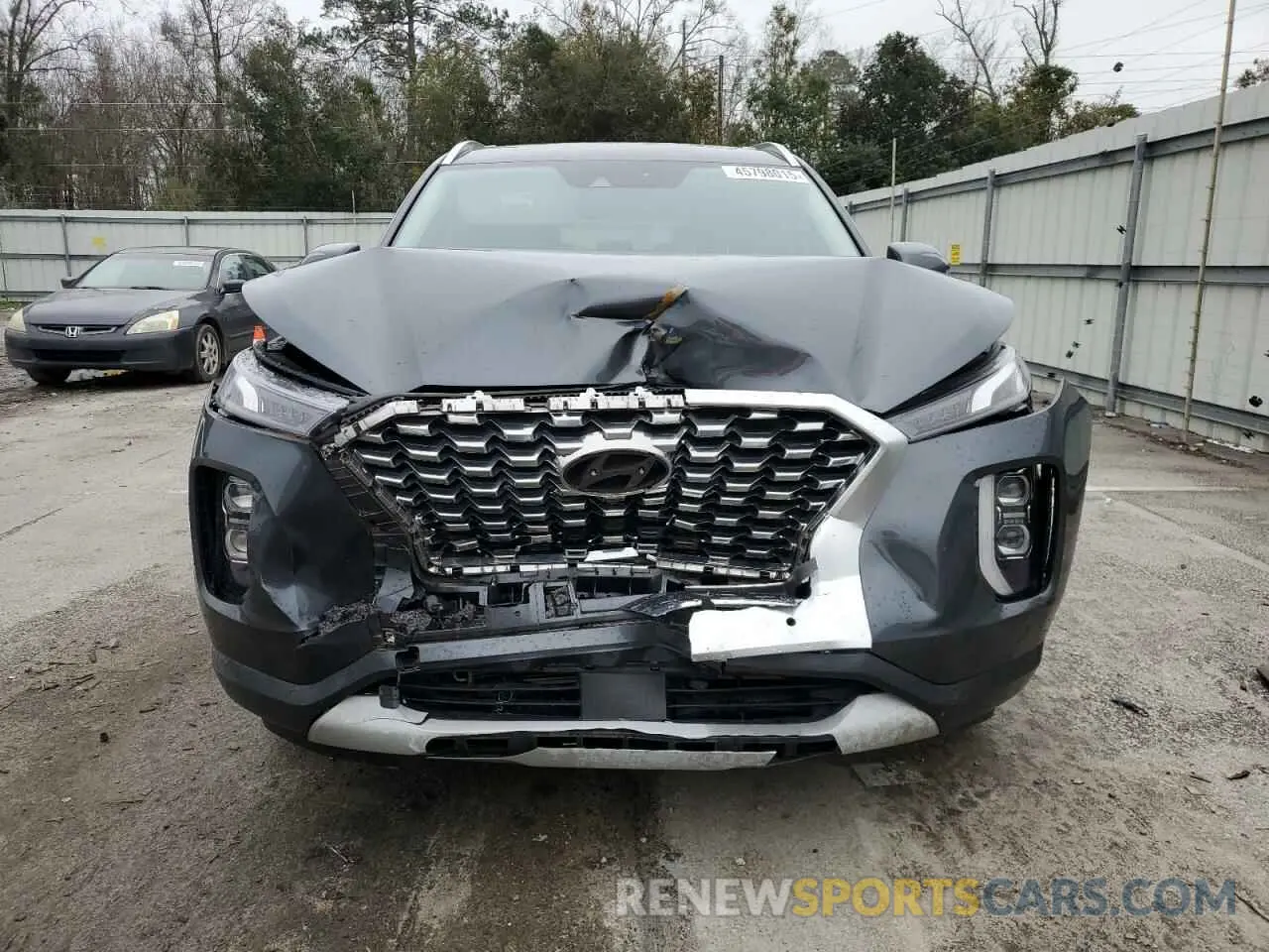 5 fotografías del automóvil dañado KM8R5DHE9MU175096 HYUNDAI PALISADE 2021