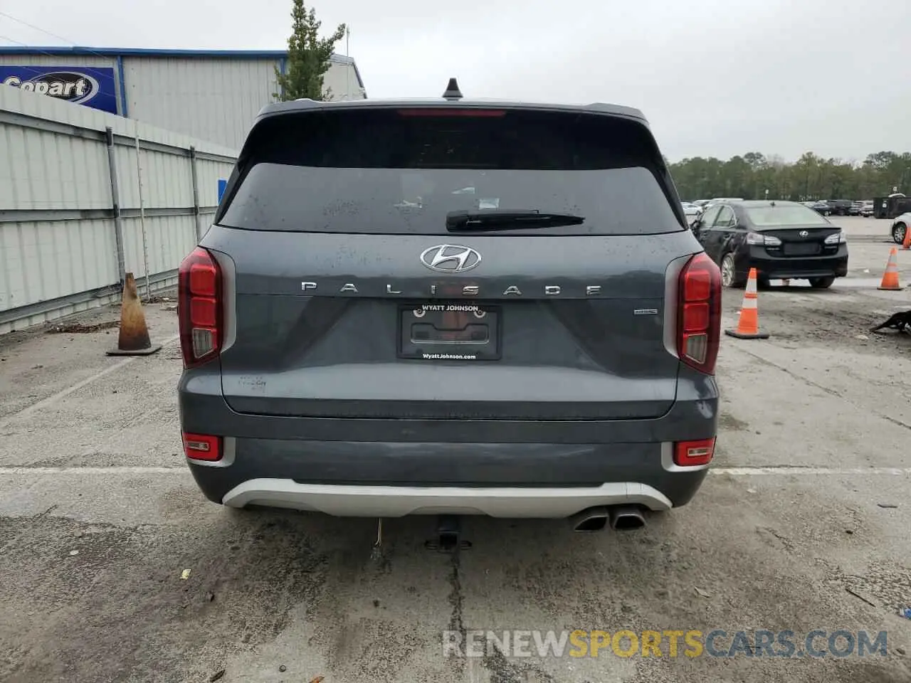 6 fotografías del automóvil dañado KM8R5DHE9MU175096 HYUNDAI PALISADE 2021