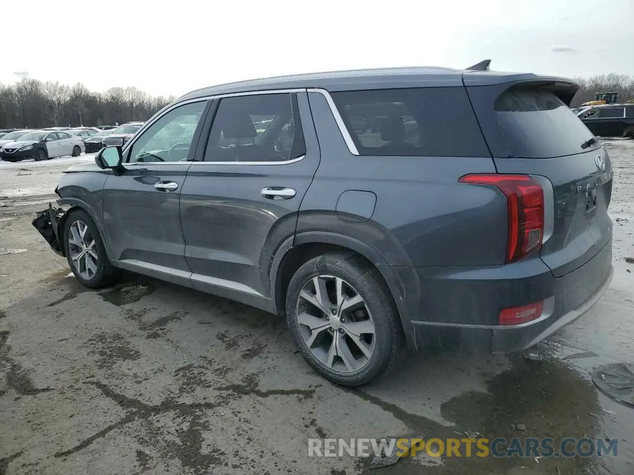 2 fotografías del automóvil dañado KM8R5DHE9MU190665 HYUNDAI PALISADE 2021