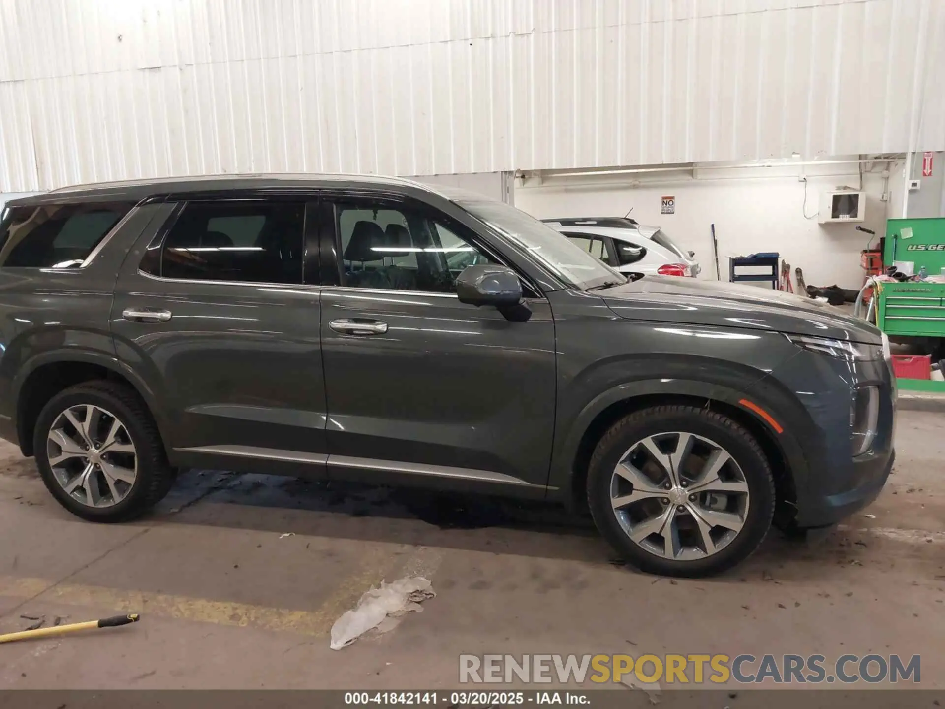13 fotografías del automóvil dañado KM8R5DHE9MU214902 HYUNDAI PALISADE 2021