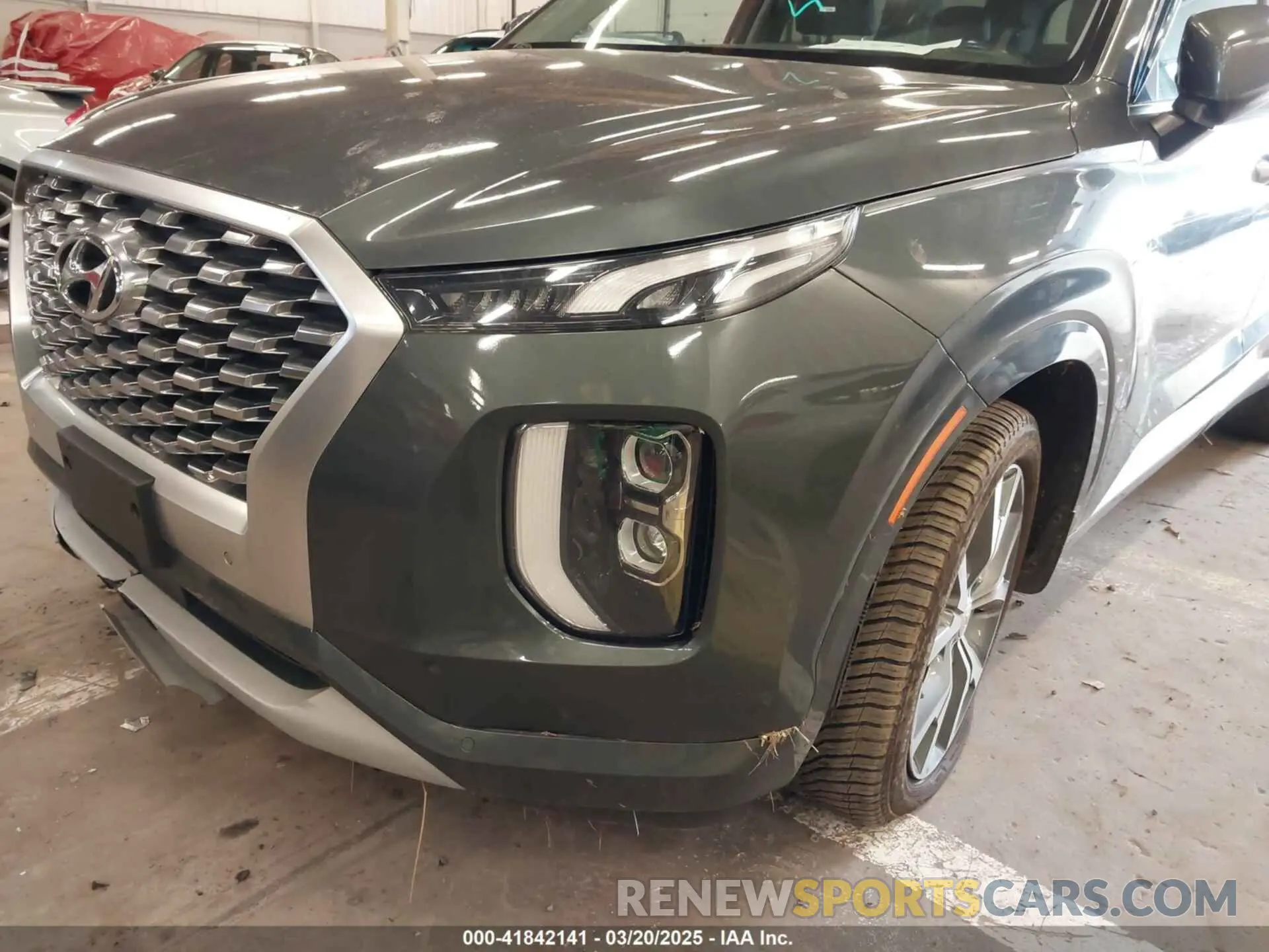 17 fotografías del automóvil dañado KM8R5DHE9MU214902 HYUNDAI PALISADE 2021