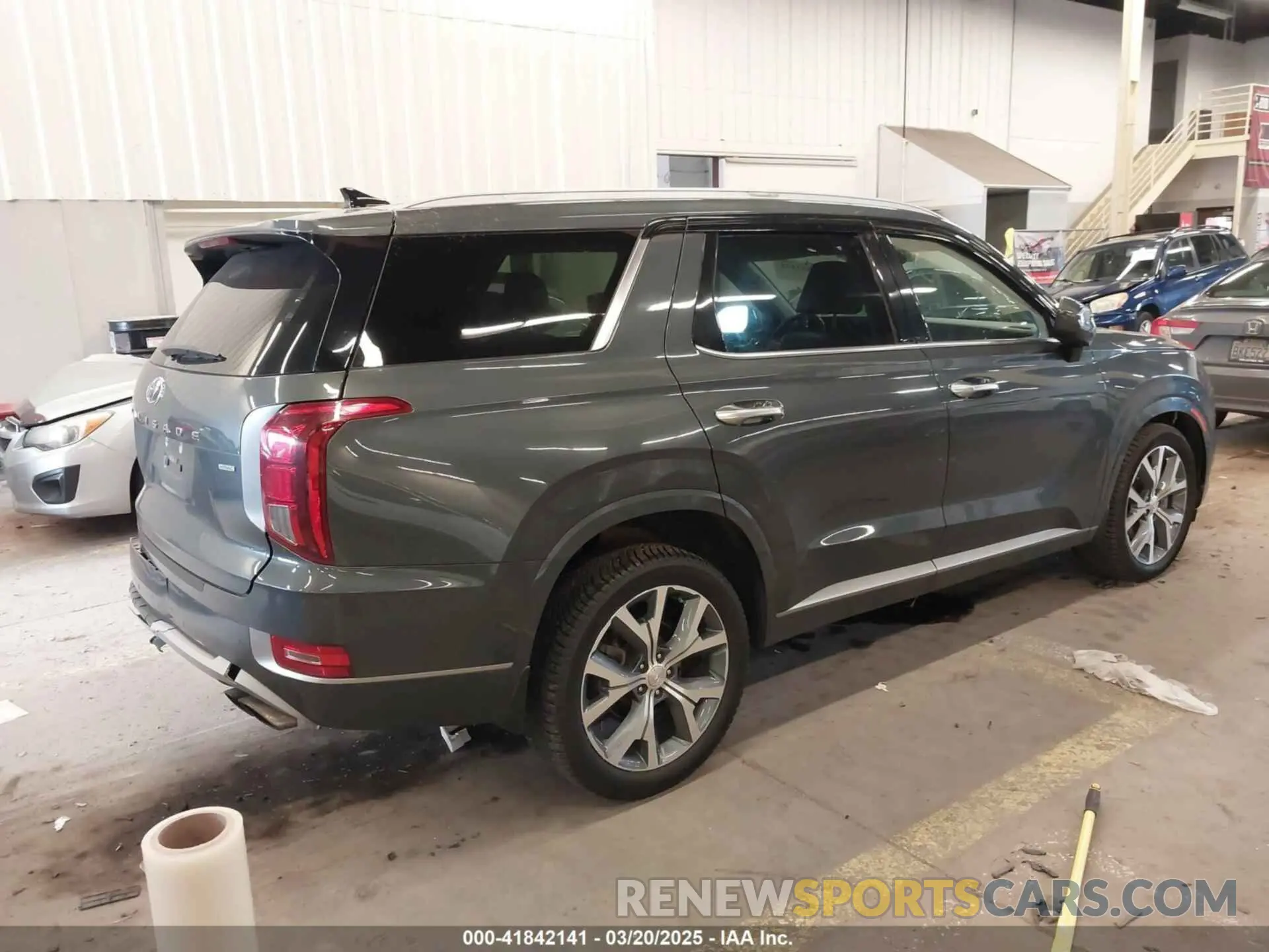 4 fotografías del automóvil dañado KM8R5DHE9MU214902 HYUNDAI PALISADE 2021