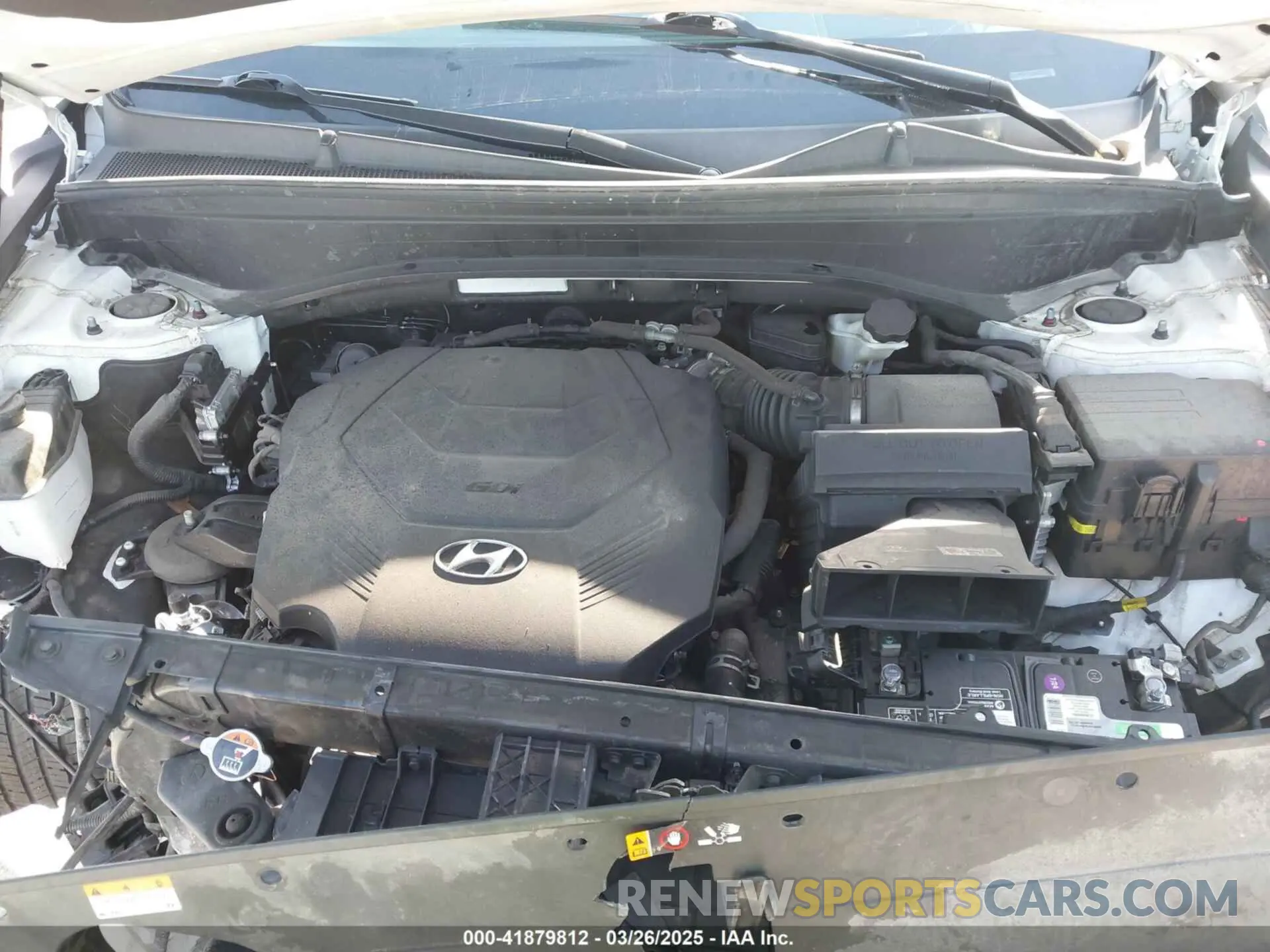 10 fotografías del automóvil dañado KM8R74HE2MU255043 HYUNDAI PALISADE 2021