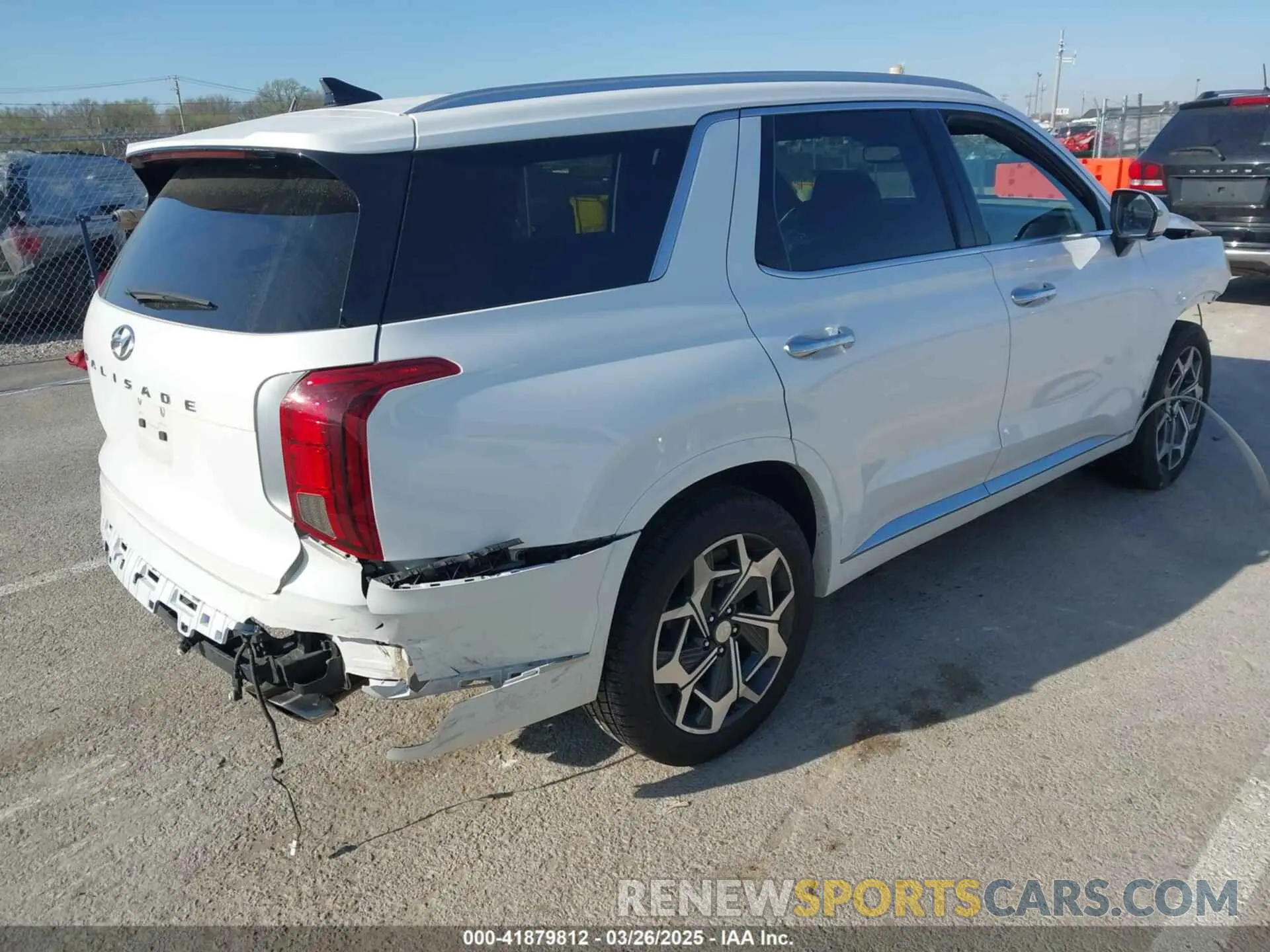 4 fotografías del automóvil dañado KM8R74HE2MU255043 HYUNDAI PALISADE 2021
