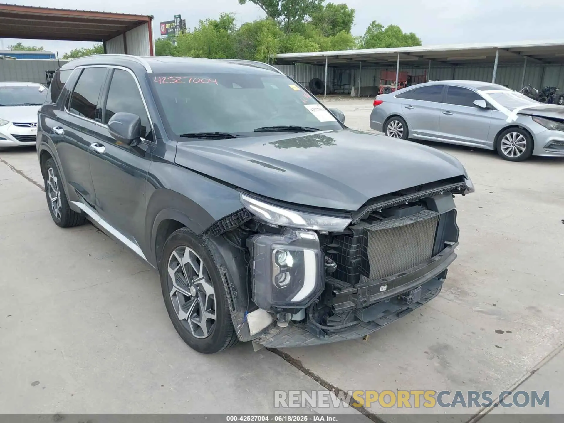 1 fotografías del automóvil dañado KM8R74HE2MU281531 HYUNDAI PALISADE 2021