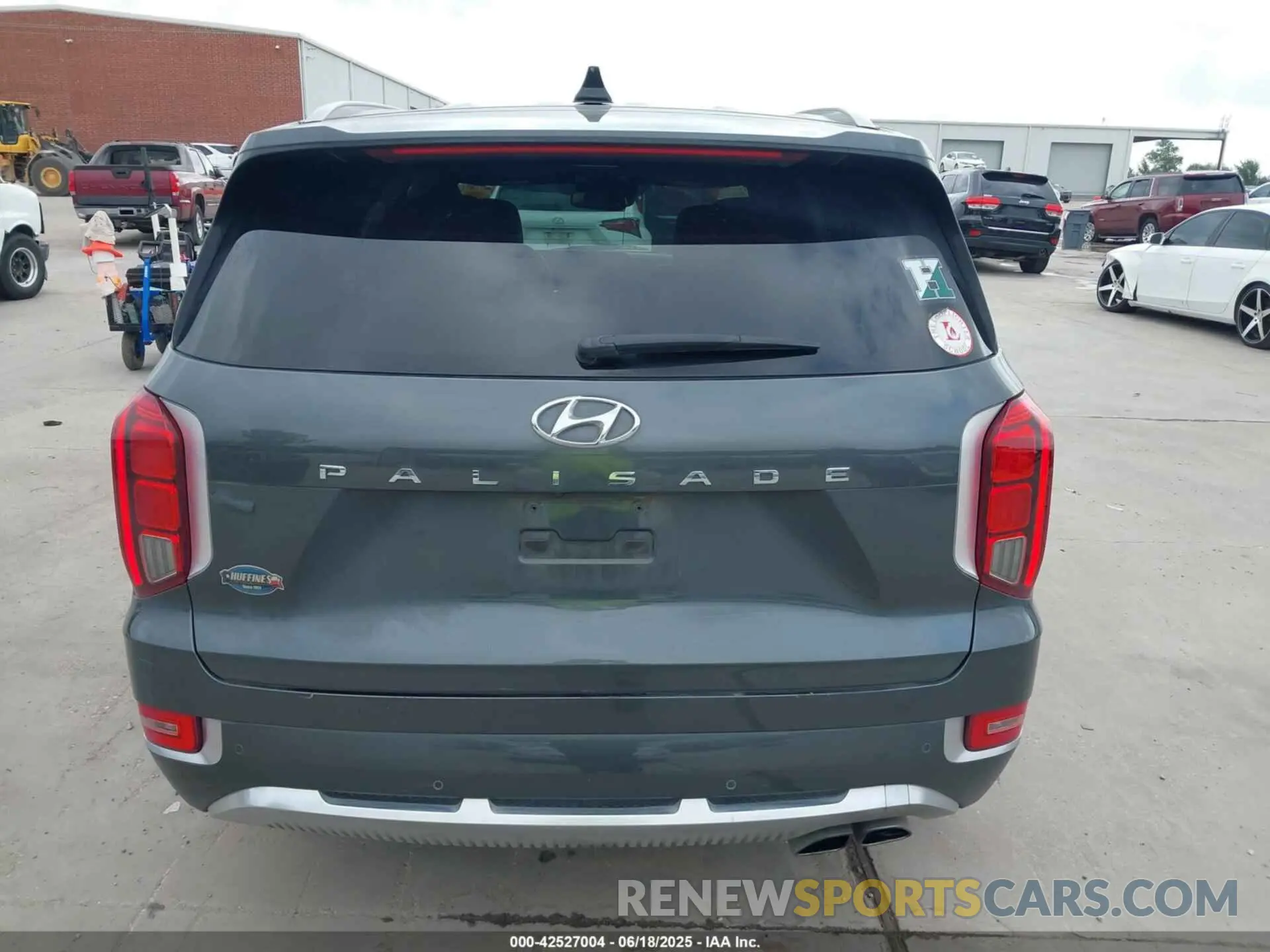 16 fotografías del automóvil dañado KM8R74HE2MU281531 HYUNDAI PALISADE 2021