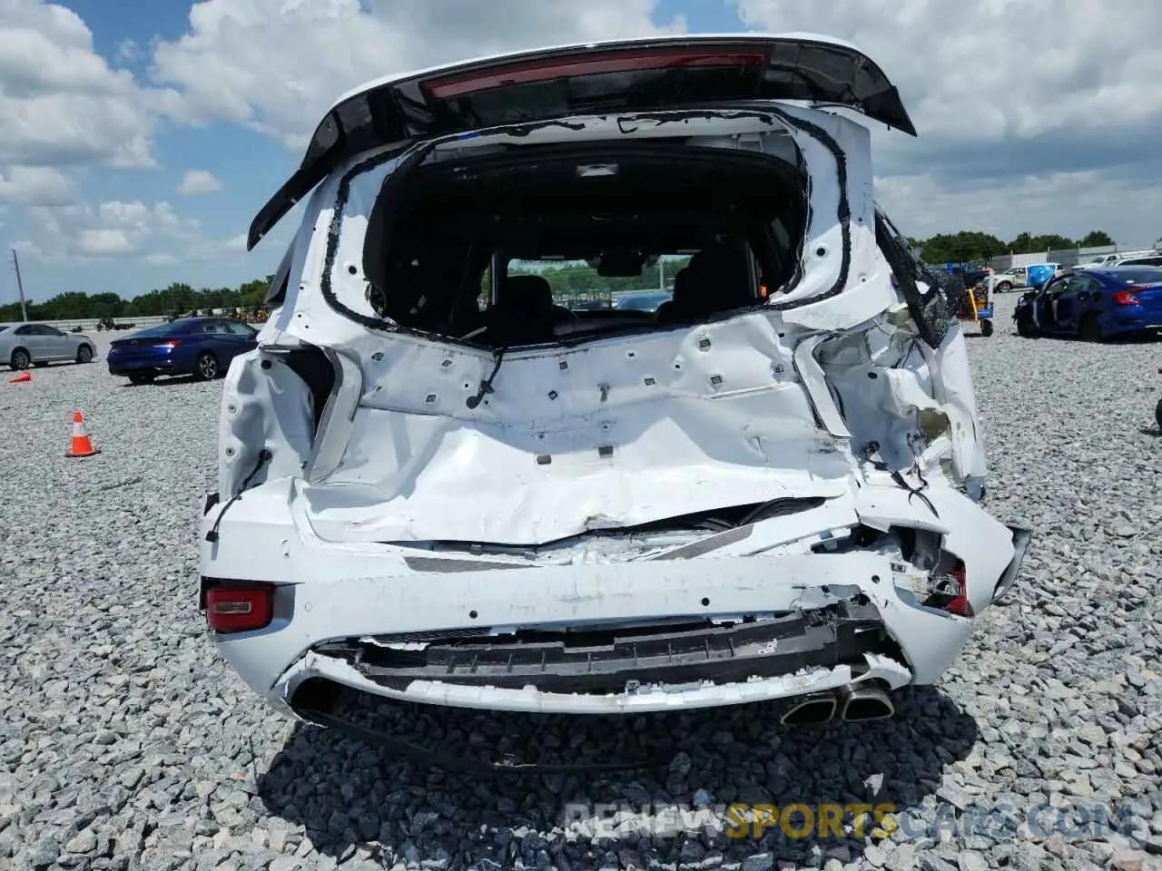 6 fotografías del automóvil dañado KM8R74HE3MU276192 HYUNDAI PALISADE 2021