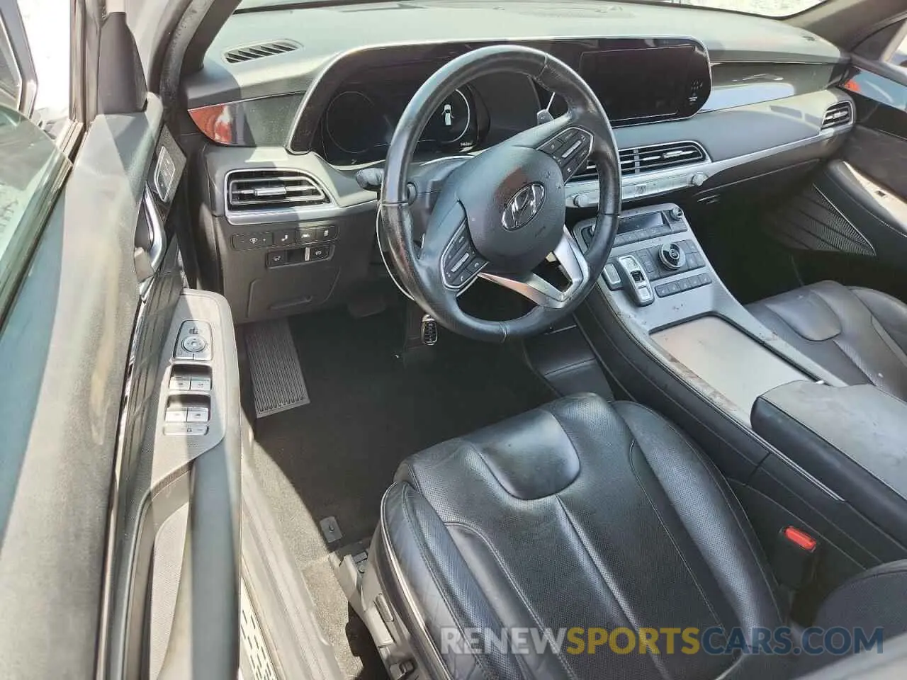 8 fotografías del automóvil dañado KM8R74HE3MU276192 HYUNDAI PALISADE 2021