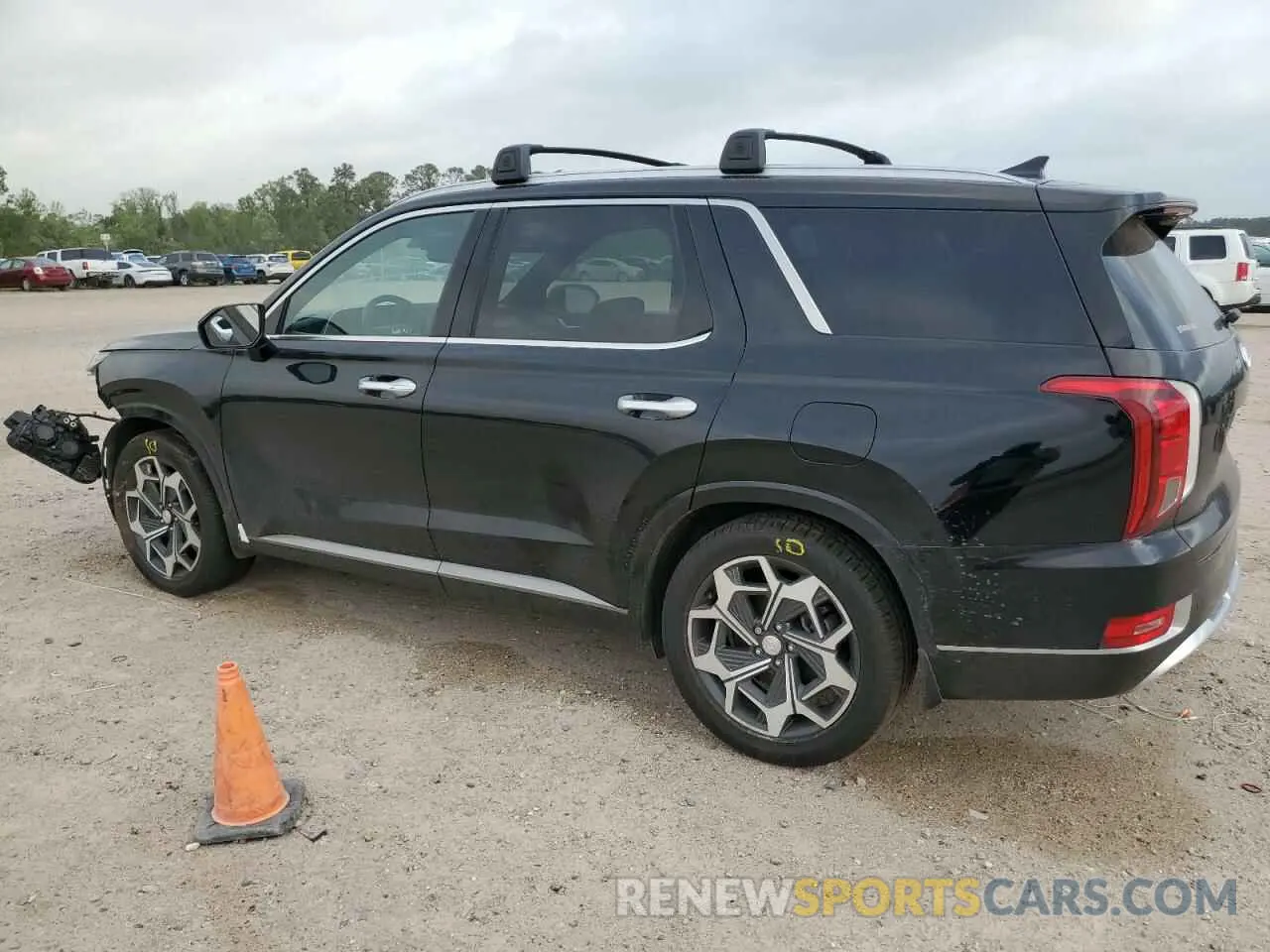 2 fotografías del automóvil dañado KM8R74HE5MU324307 HYUNDAI PALISADE 2021