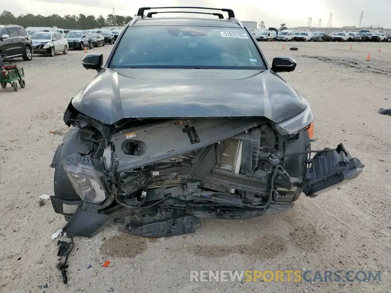 5 fotografías del automóvil dañado KM8R74HE5MU324307 HYUNDAI PALISADE 2021