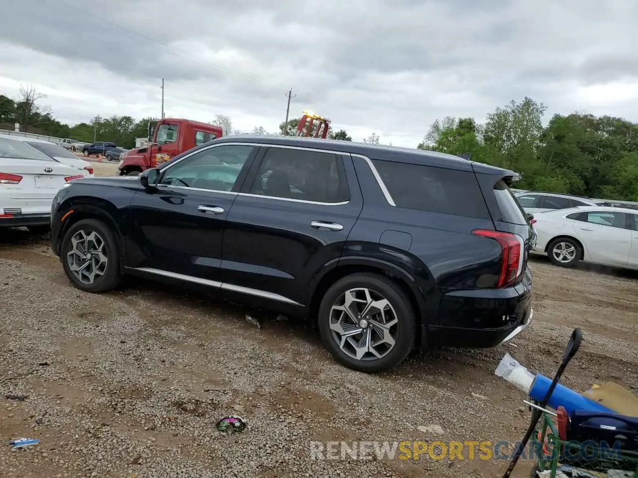2 fotografías del automóvil dañado KM8R74HE7MU324910 HYUNDAI PALISADE 2021