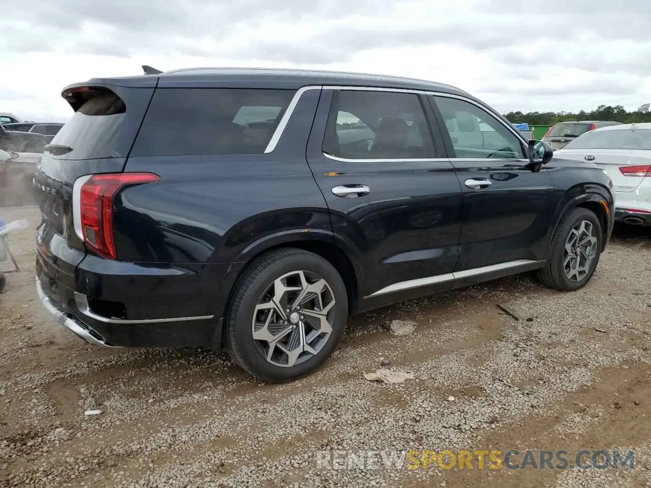 3 fotografías del automóvil dañado KM8R74HE7MU324910 HYUNDAI PALISADE 2021