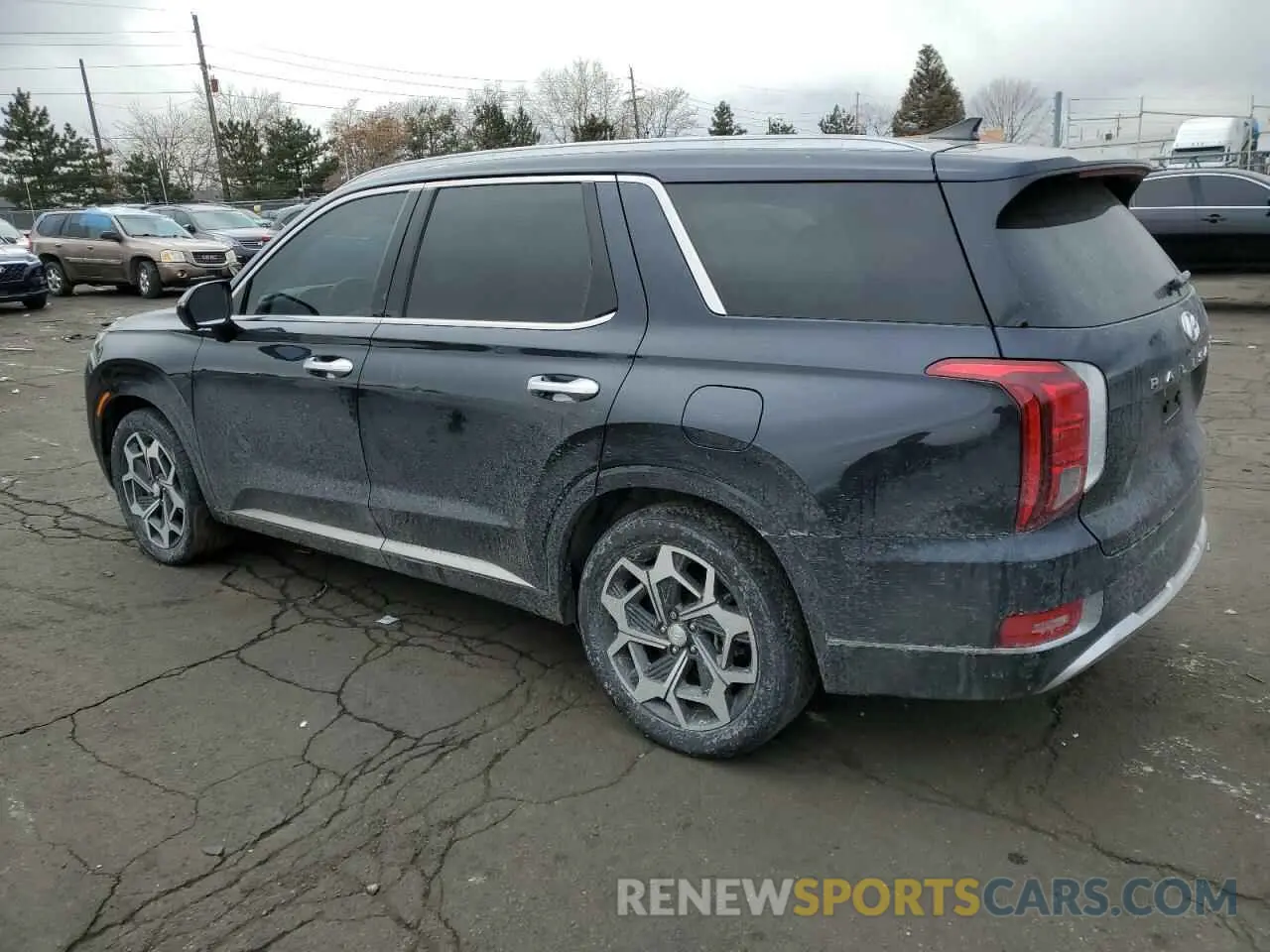 2 fotografías del automóvil dañado KM8R7DHE1MU334039 HYUNDAI PALISADE 2021
