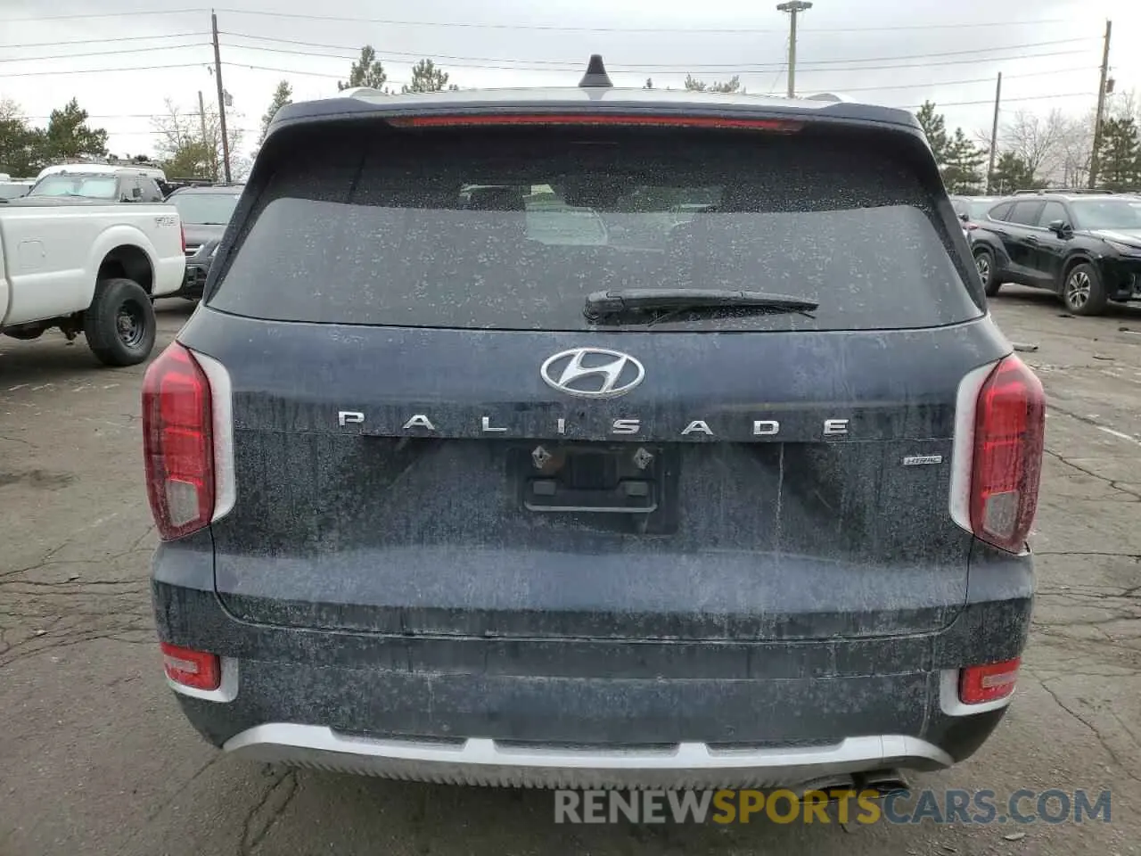 6 fotografías del automóvil dañado KM8R7DHE1MU334039 HYUNDAI PALISADE 2021