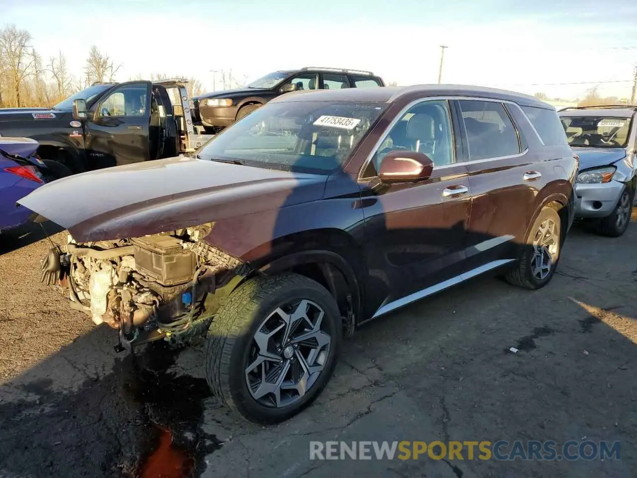 1 fotografías del automóvil dañado KM8R7DHE1MU334638 HYUNDAI PALISADE 2021