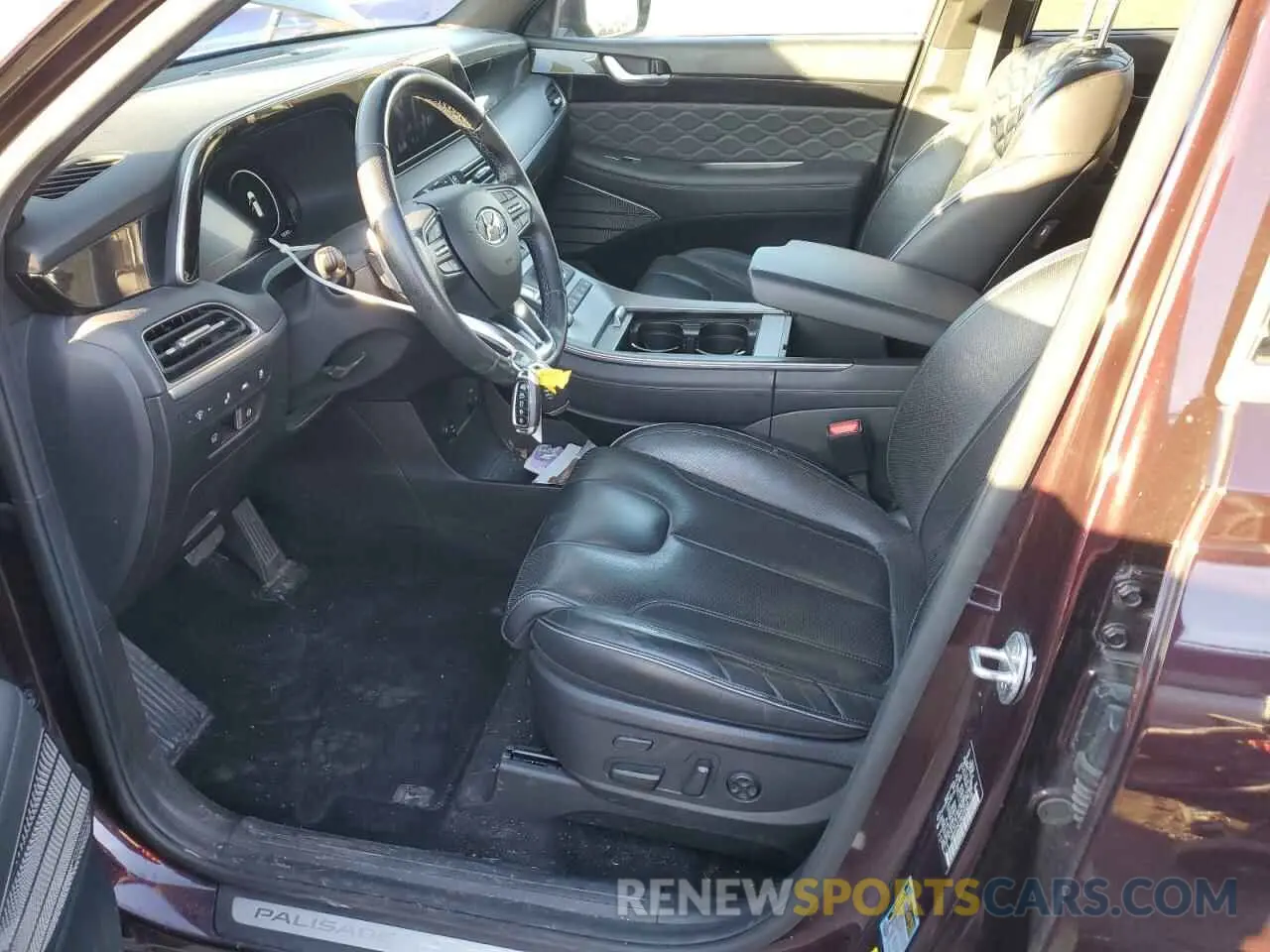 7 fotografías del automóvil dañado KM8R7DHE1MU334638 HYUNDAI PALISADE 2021