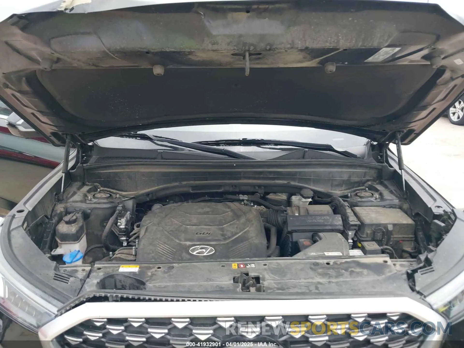 10 fotografías del automóvil dañado KM8R7DHE2MU204397 HYUNDAI PALISADE 2021