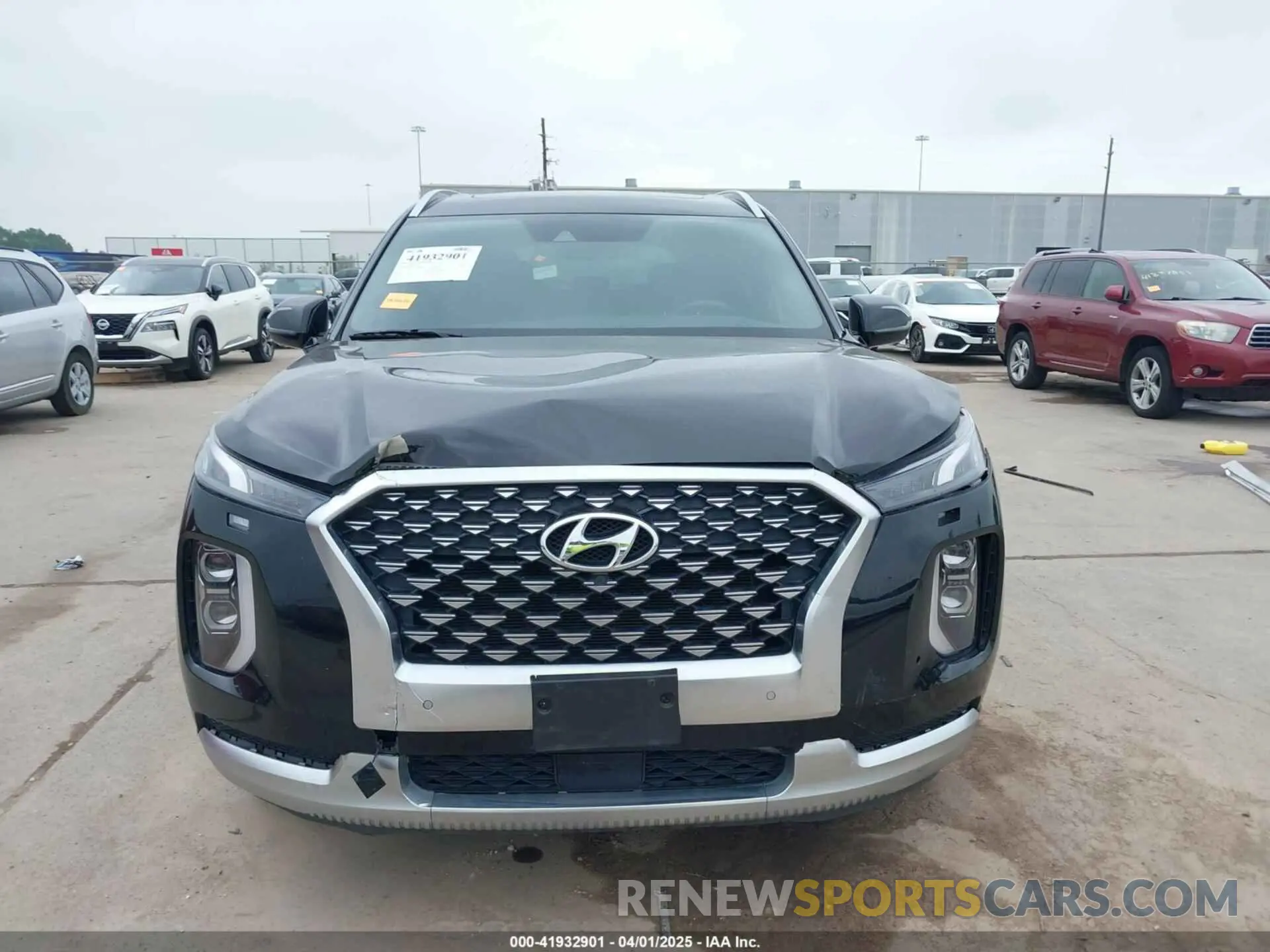 12 fotografías del automóvil dañado KM8R7DHE2MU204397 HYUNDAI PALISADE 2021