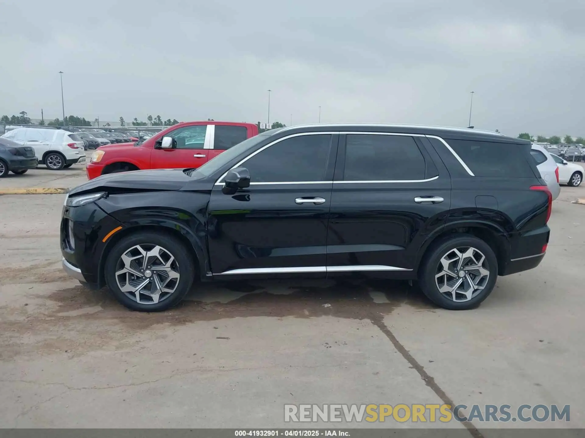 14 fotografías del automóvil dañado KM8R7DHE2MU204397 HYUNDAI PALISADE 2021