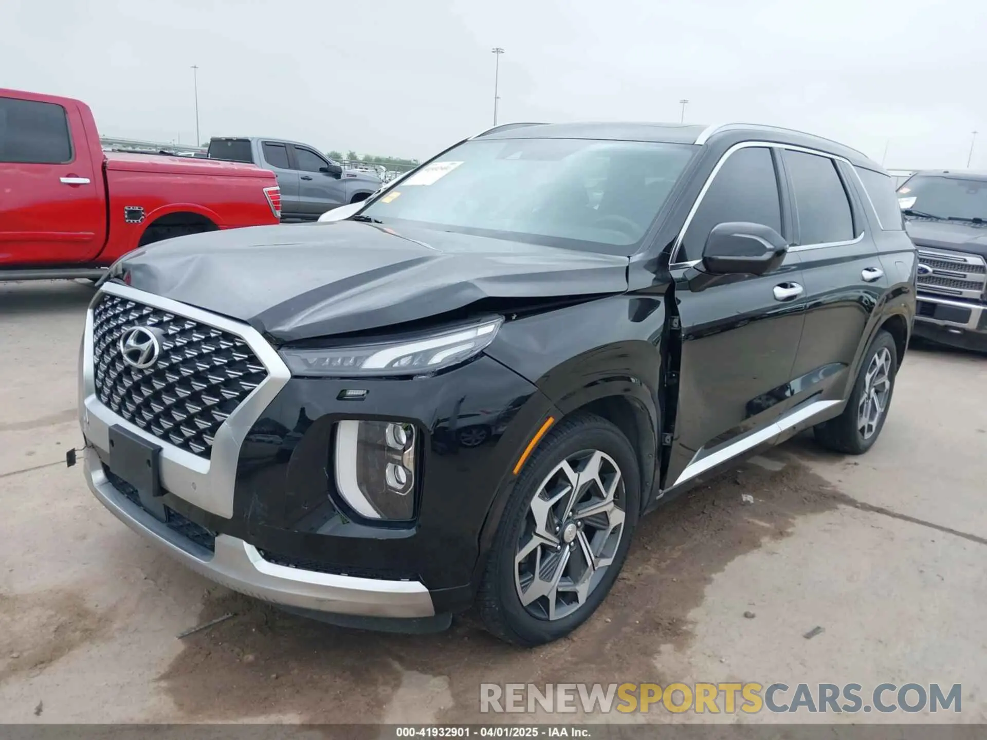 2 fotografías del automóvil dañado KM8R7DHE2MU204397 HYUNDAI PALISADE 2021