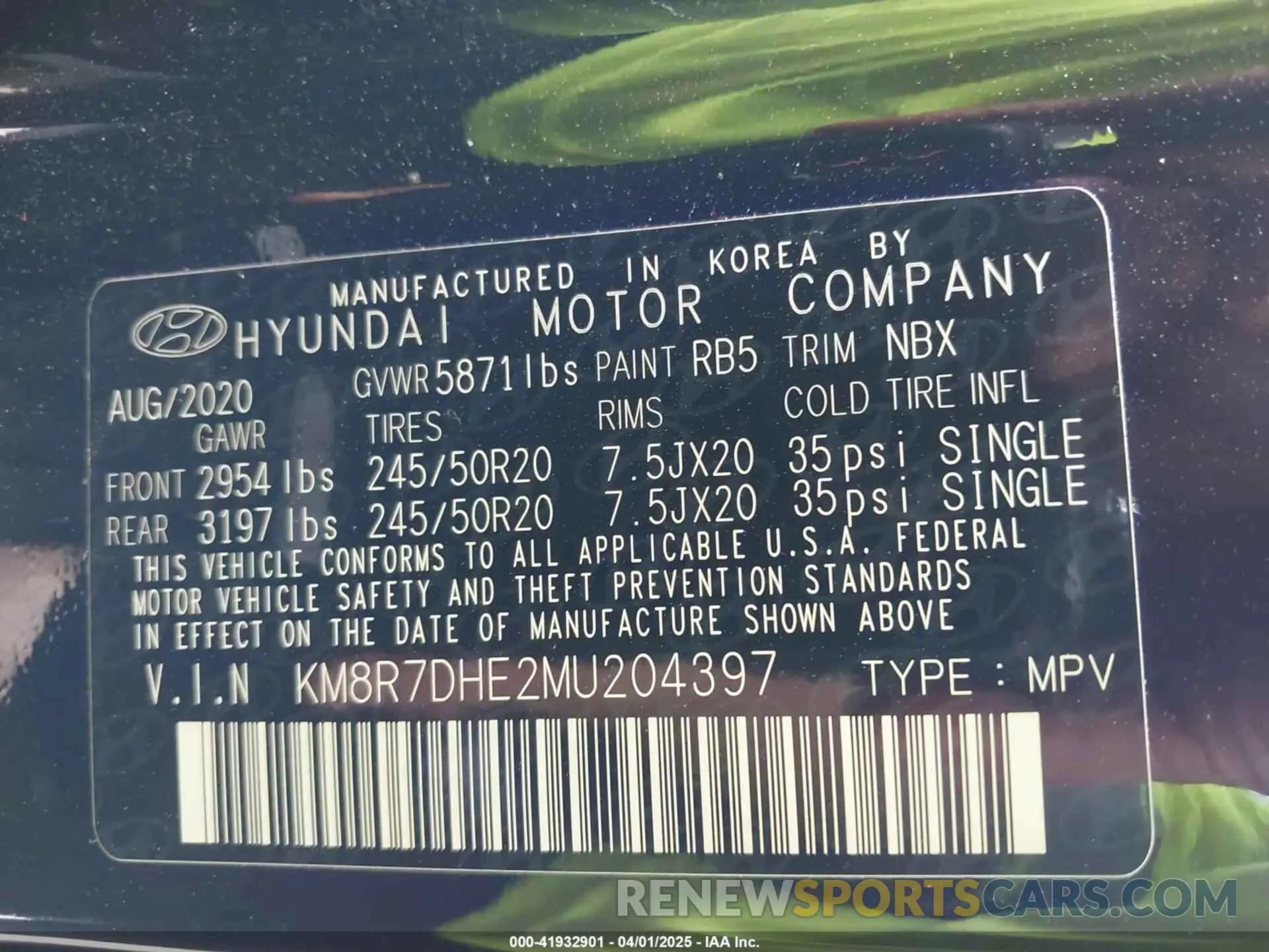 9 fotografías del automóvil dañado KM8R7DHE2MU204397 HYUNDAI PALISADE 2021