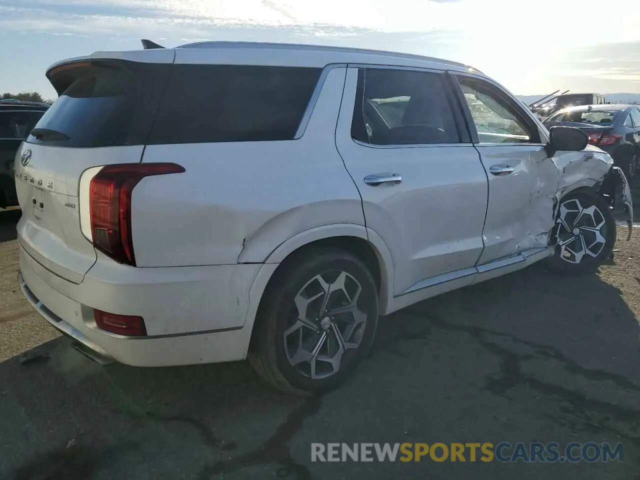 3 fotografías del automóvil dañado KM8R7DHE2MU233916 HYUNDAI PALISADE 2021