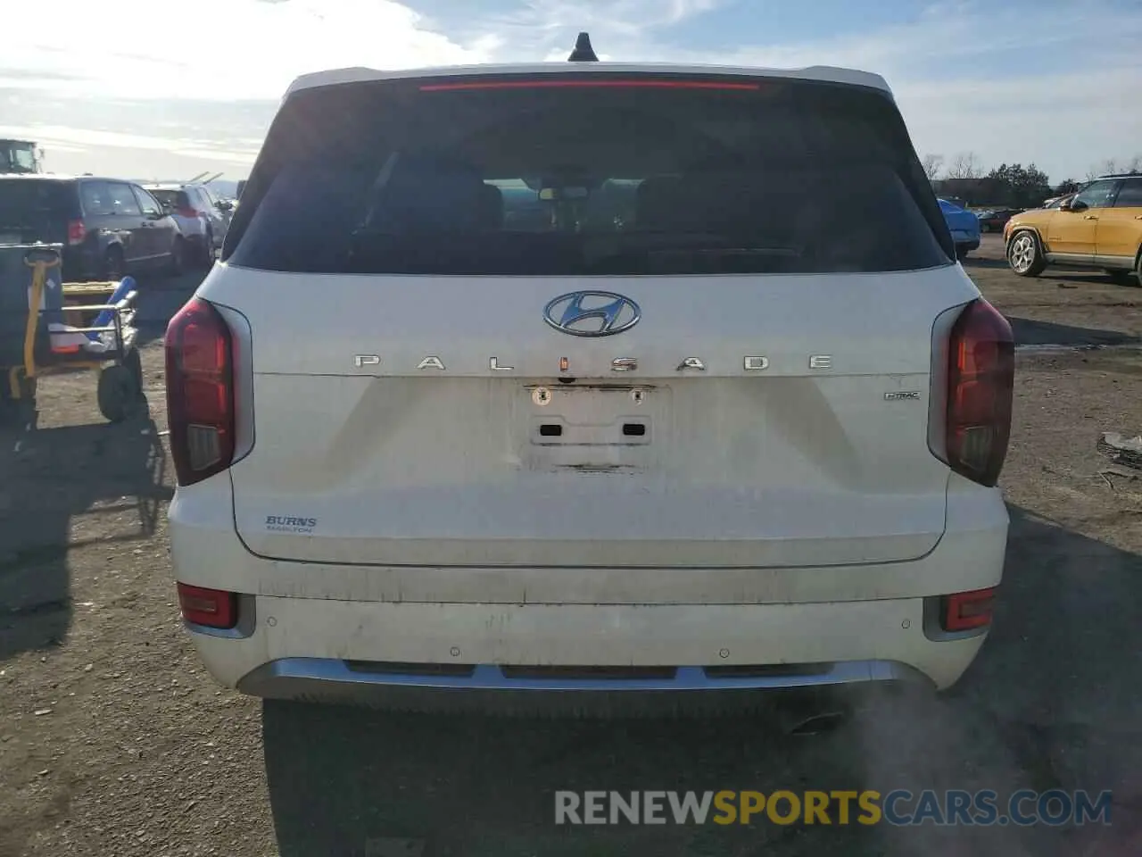 6 fotografías del automóvil dañado KM8R7DHE2MU233916 HYUNDAI PALISADE 2021