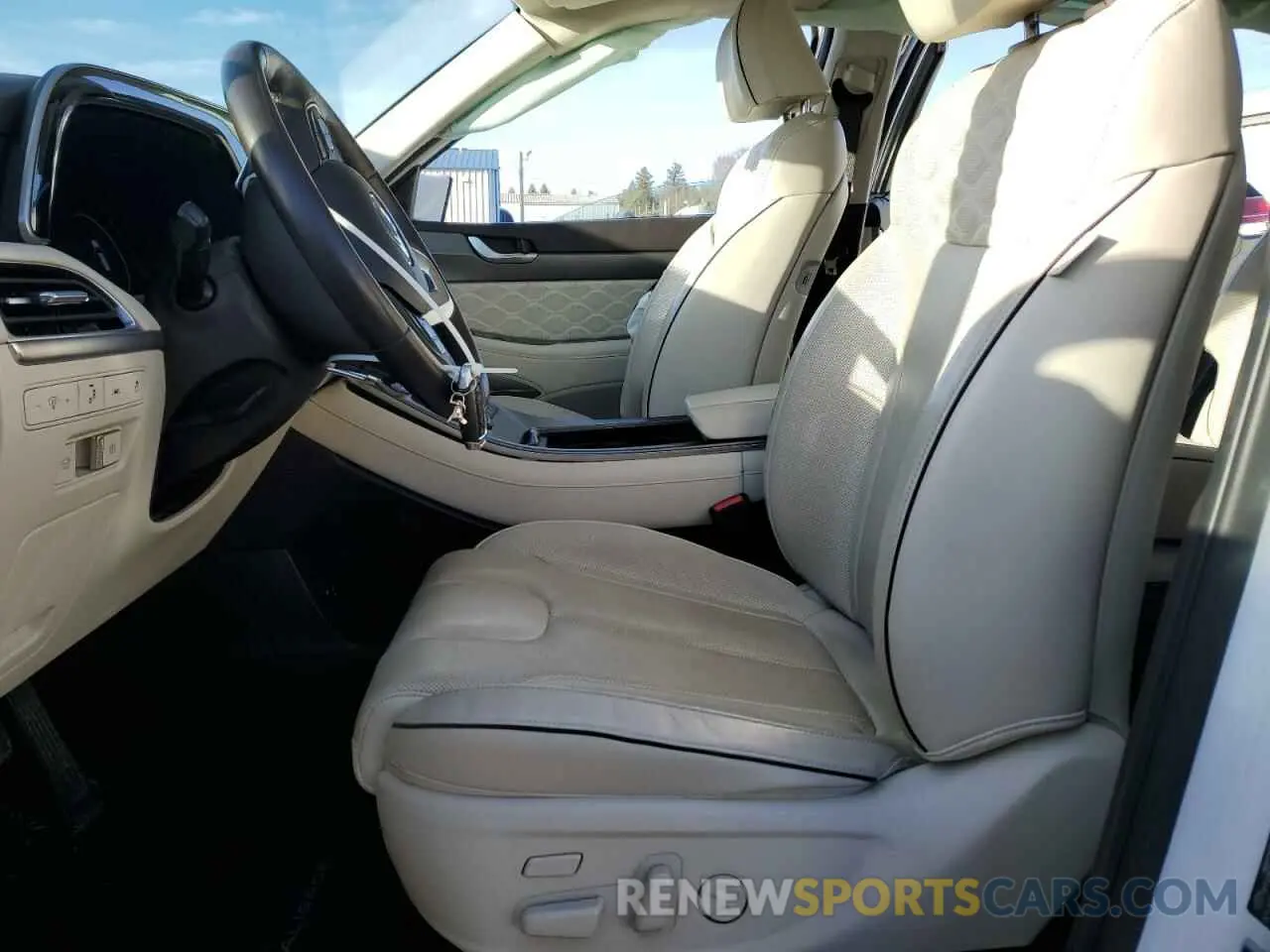 7 fotografías del automóvil dañado KM8R7DHE2MU233916 HYUNDAI PALISADE 2021