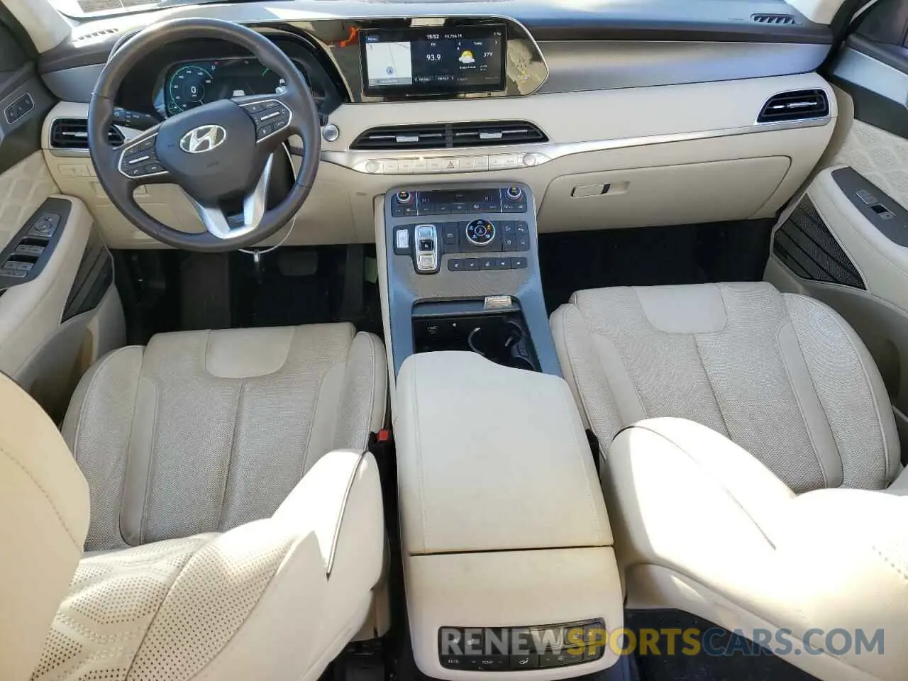 8 fotografías del automóvil dañado KM8R7DHE2MU233916 HYUNDAI PALISADE 2021