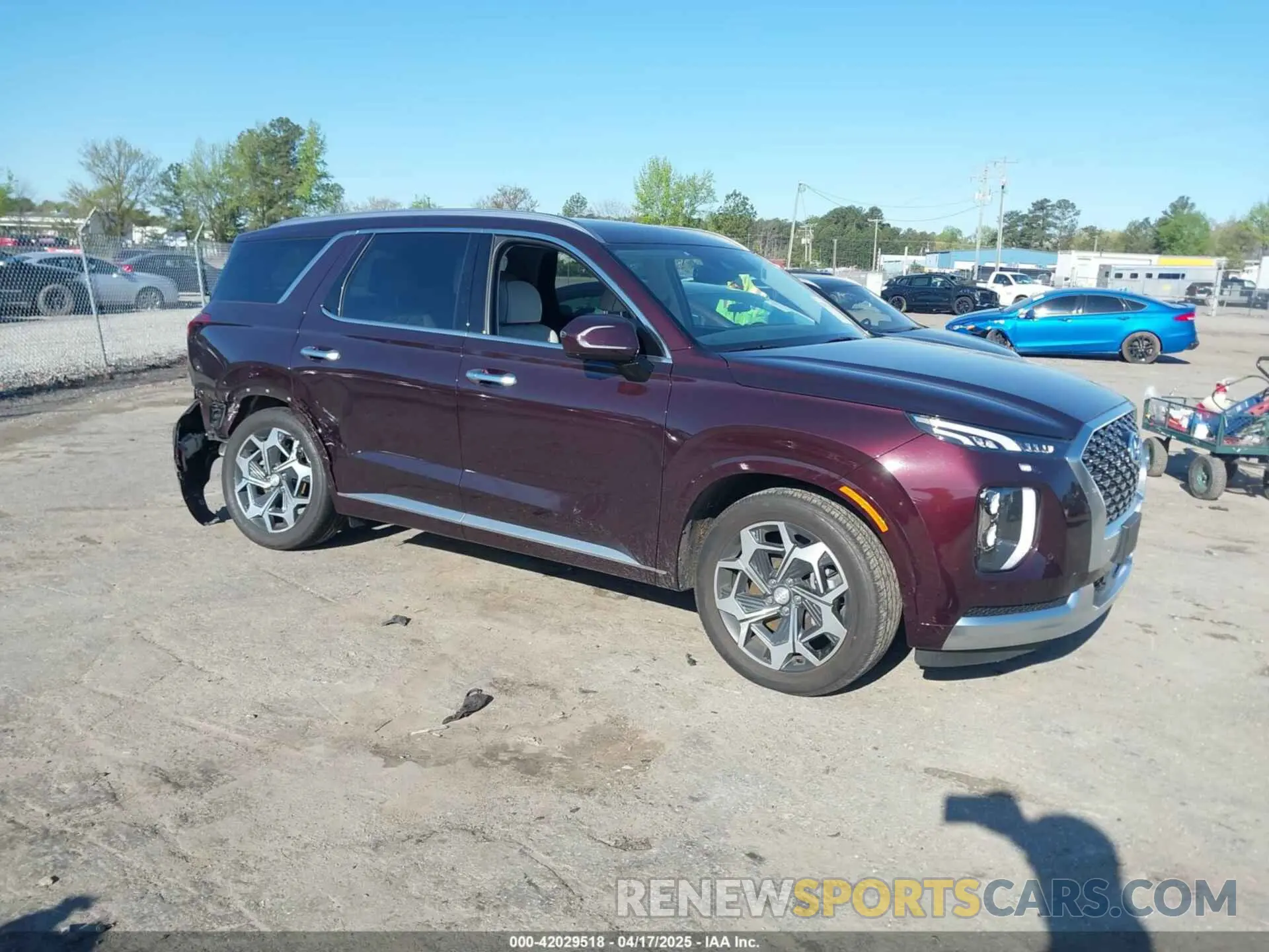 1 fotografías del automóvil dañado KM8R7DHE3MU273650 HYUNDAI PALISADE 2021