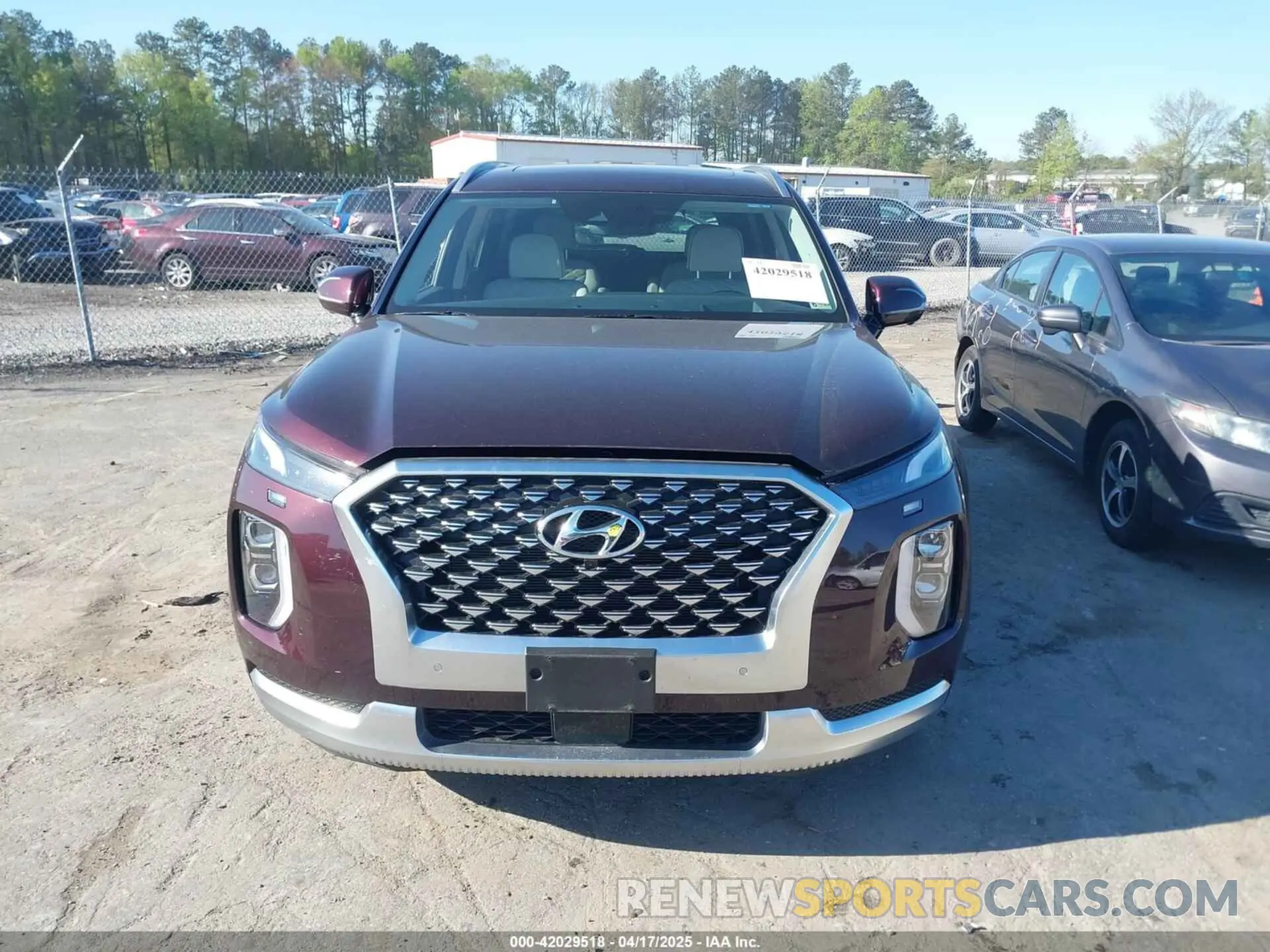 12 fotografías del automóvil dañado KM8R7DHE3MU273650 HYUNDAI PALISADE 2021