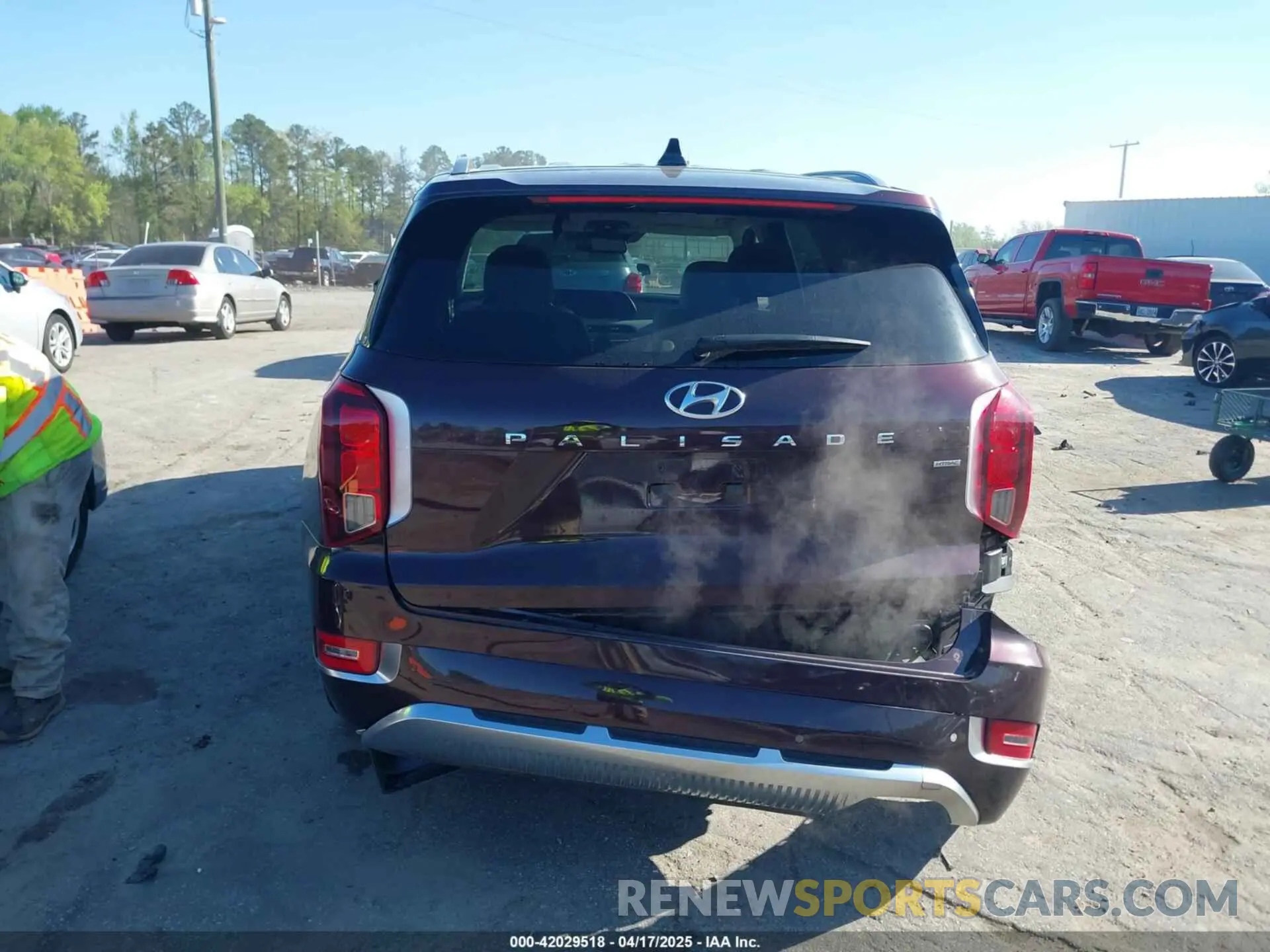16 fotografías del automóvil dañado KM8R7DHE3MU273650 HYUNDAI PALISADE 2021