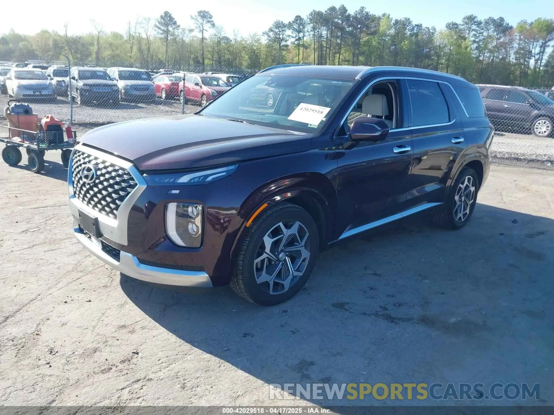 2 fotografías del automóvil dañado KM8R7DHE3MU273650 HYUNDAI PALISADE 2021
