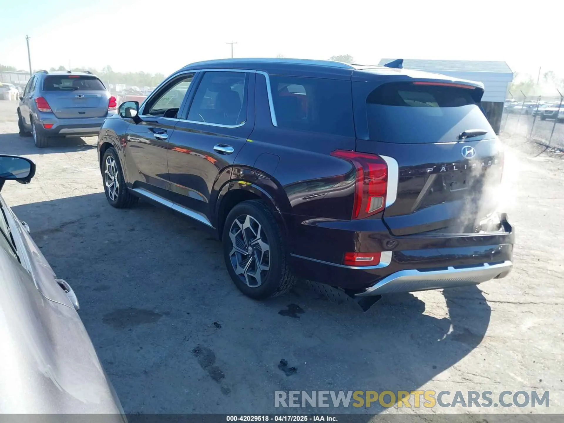 3 fotografías del automóvil dañado KM8R7DHE3MU273650 HYUNDAI PALISADE 2021