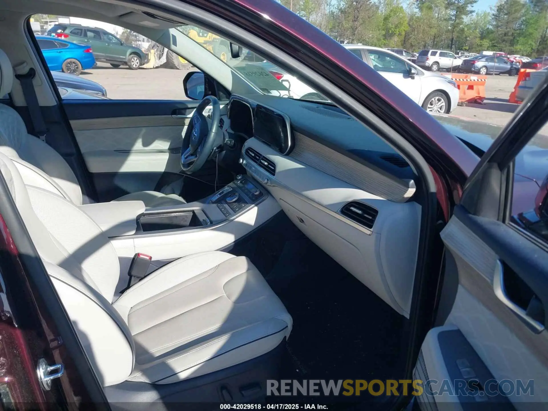 5 fotografías del automóvil dañado KM8R7DHE3MU273650 HYUNDAI PALISADE 2021