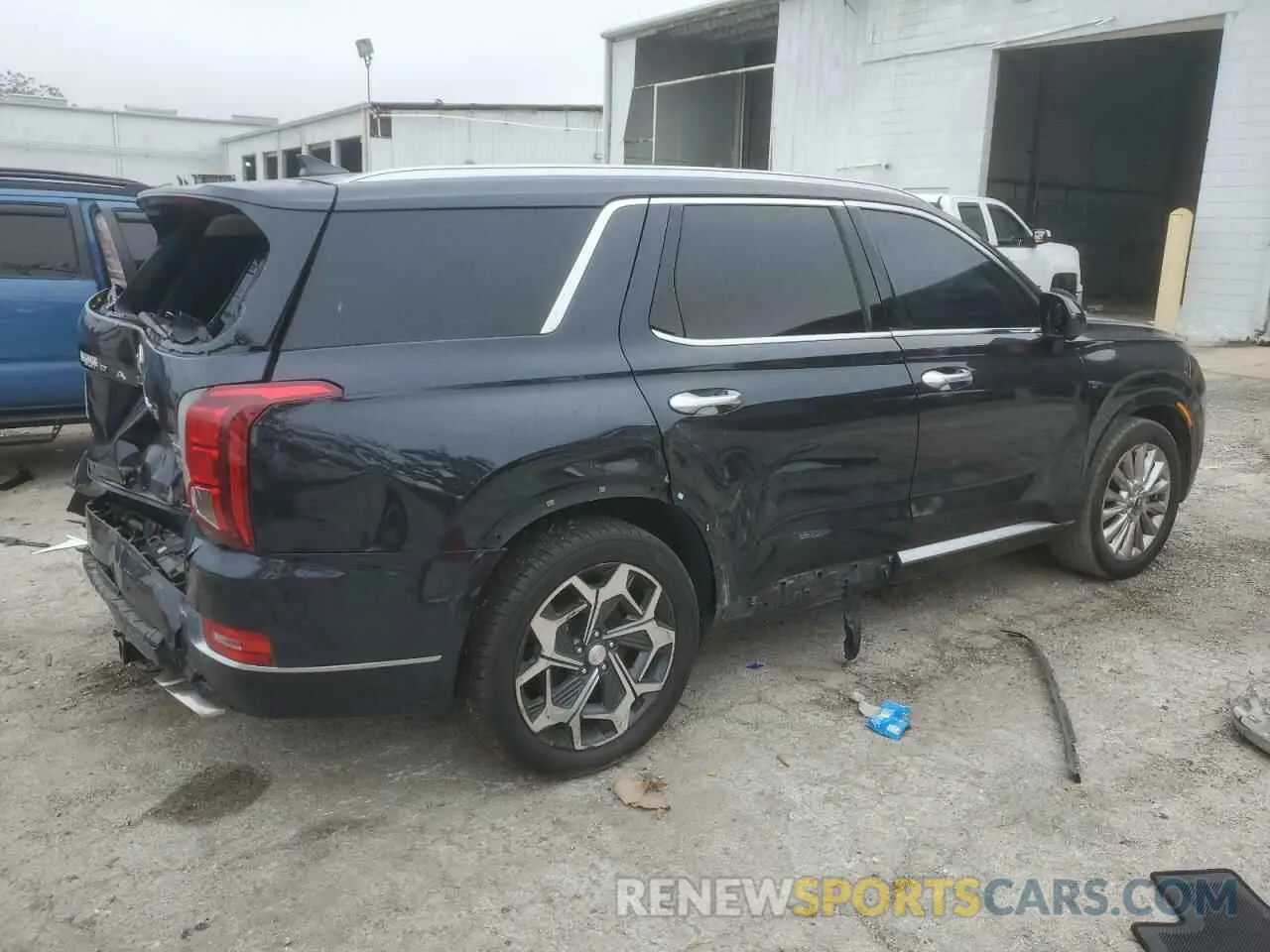 3 fotografías del automóvil dañado KM8R7DHE4MU174304 HYUNDAI PALISADE 2021