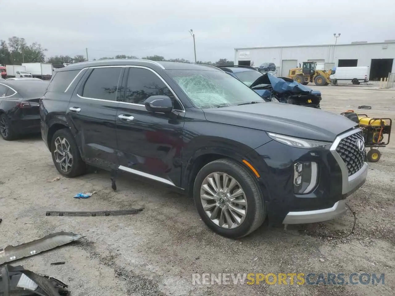 4 fotografías del automóvil dañado KM8R7DHE4MU174304 HYUNDAI PALISADE 2021