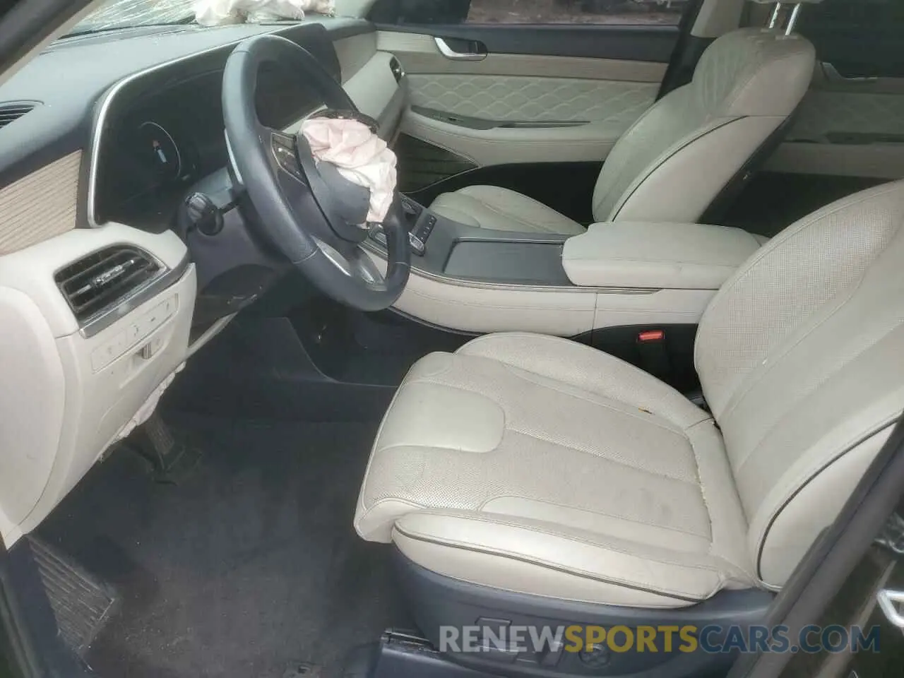7 fotografías del automóvil dañado KM8R7DHE4MU174304 HYUNDAI PALISADE 2021