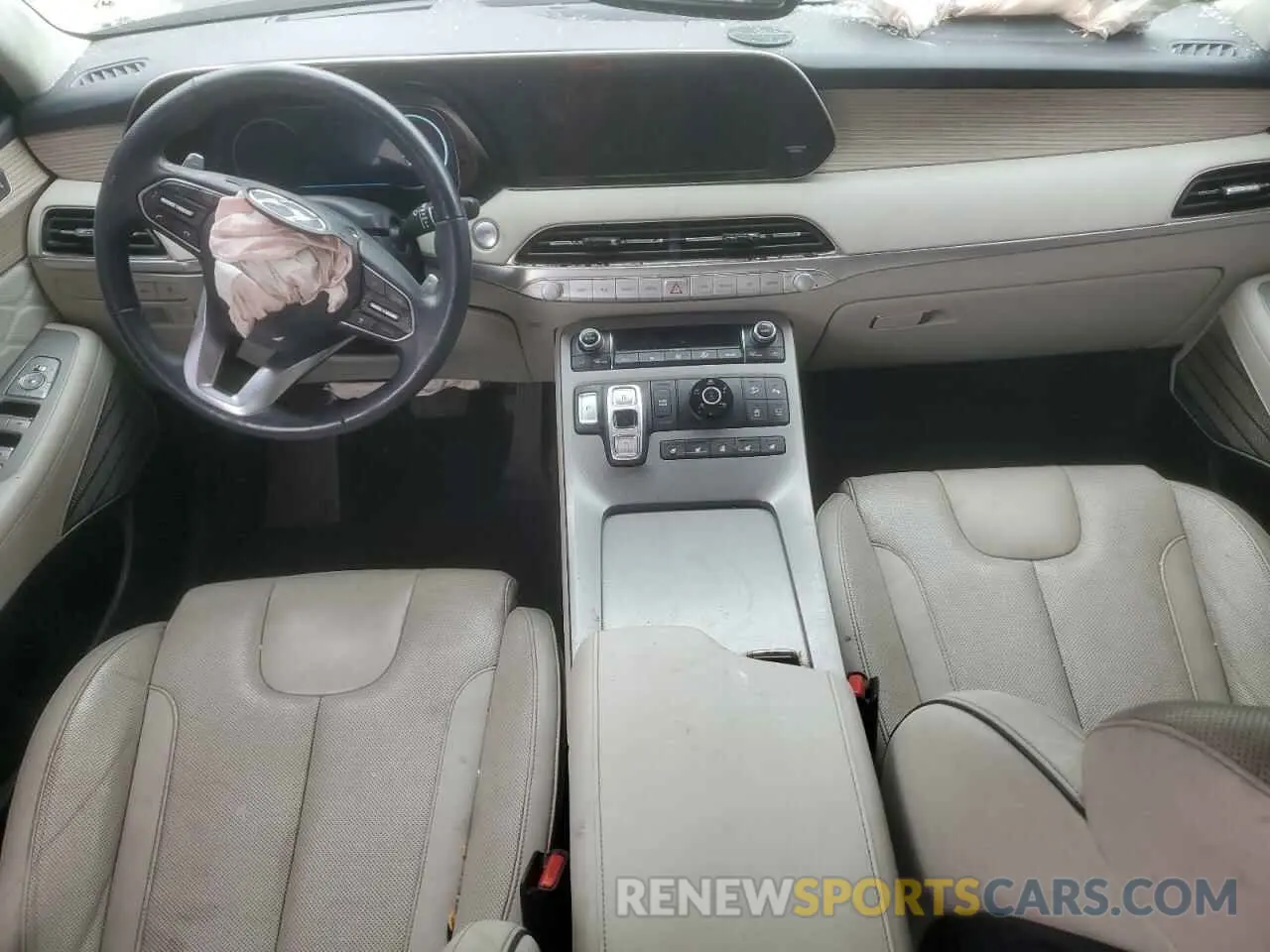 8 fotografías del automóvil dañado KM8R7DHE4MU174304 HYUNDAI PALISADE 2021