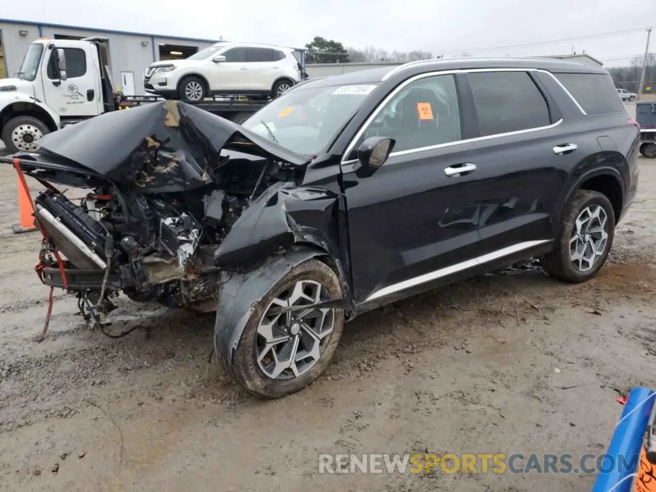 1 fotografías del automóvil dañado KM8R7DHE5MU323898 HYUNDAI PALISADE 2021