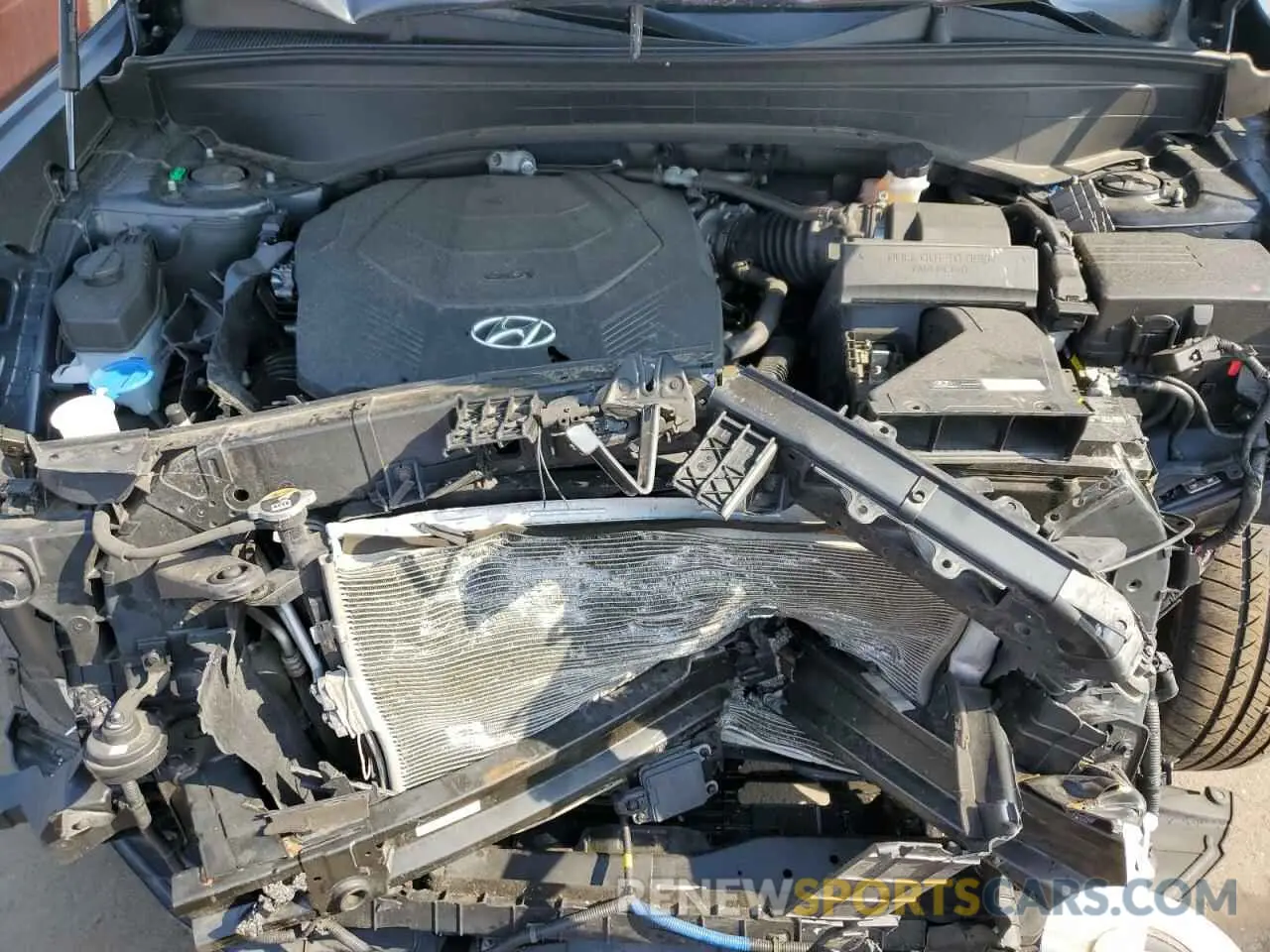 12 fotografías del automóvil dañado KM8R7DHE8MU174578 HYUNDAI PALISADE 2021