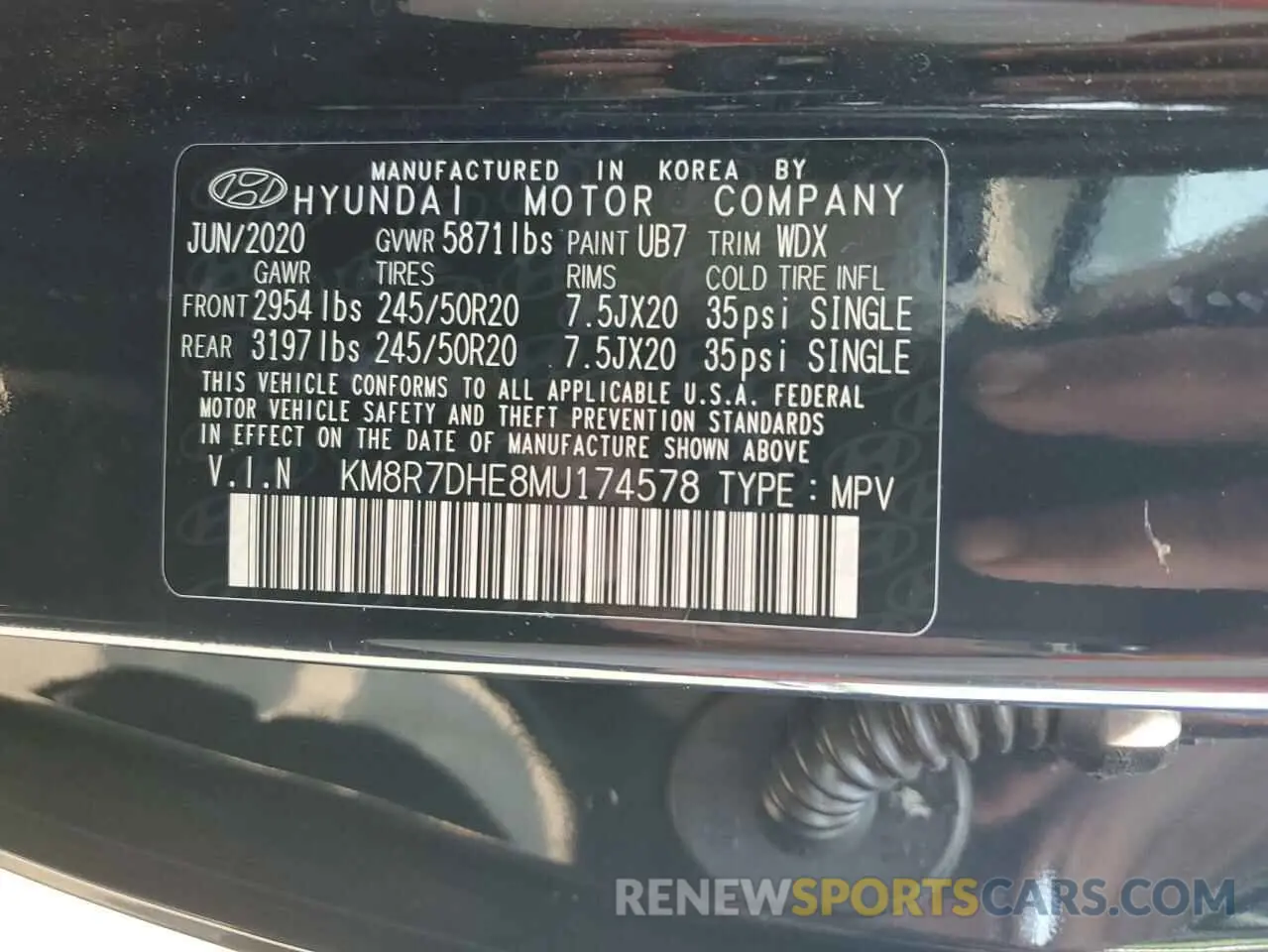 14 fotografías del automóvil dañado KM8R7DHE8MU174578 HYUNDAI PALISADE 2021