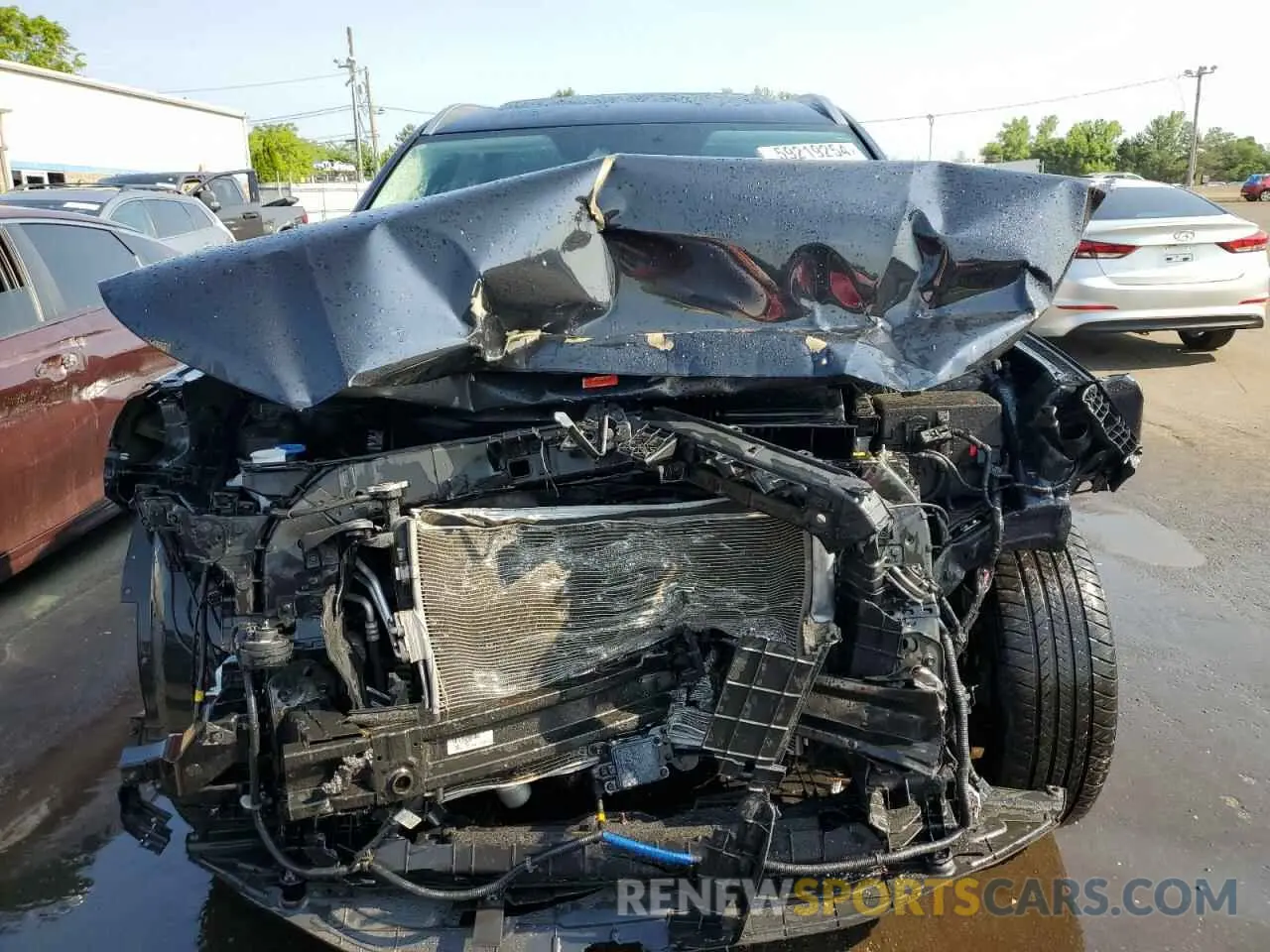 5 fotografías del automóvil dañado KM8R7DHE8MU174578 HYUNDAI PALISADE 2021