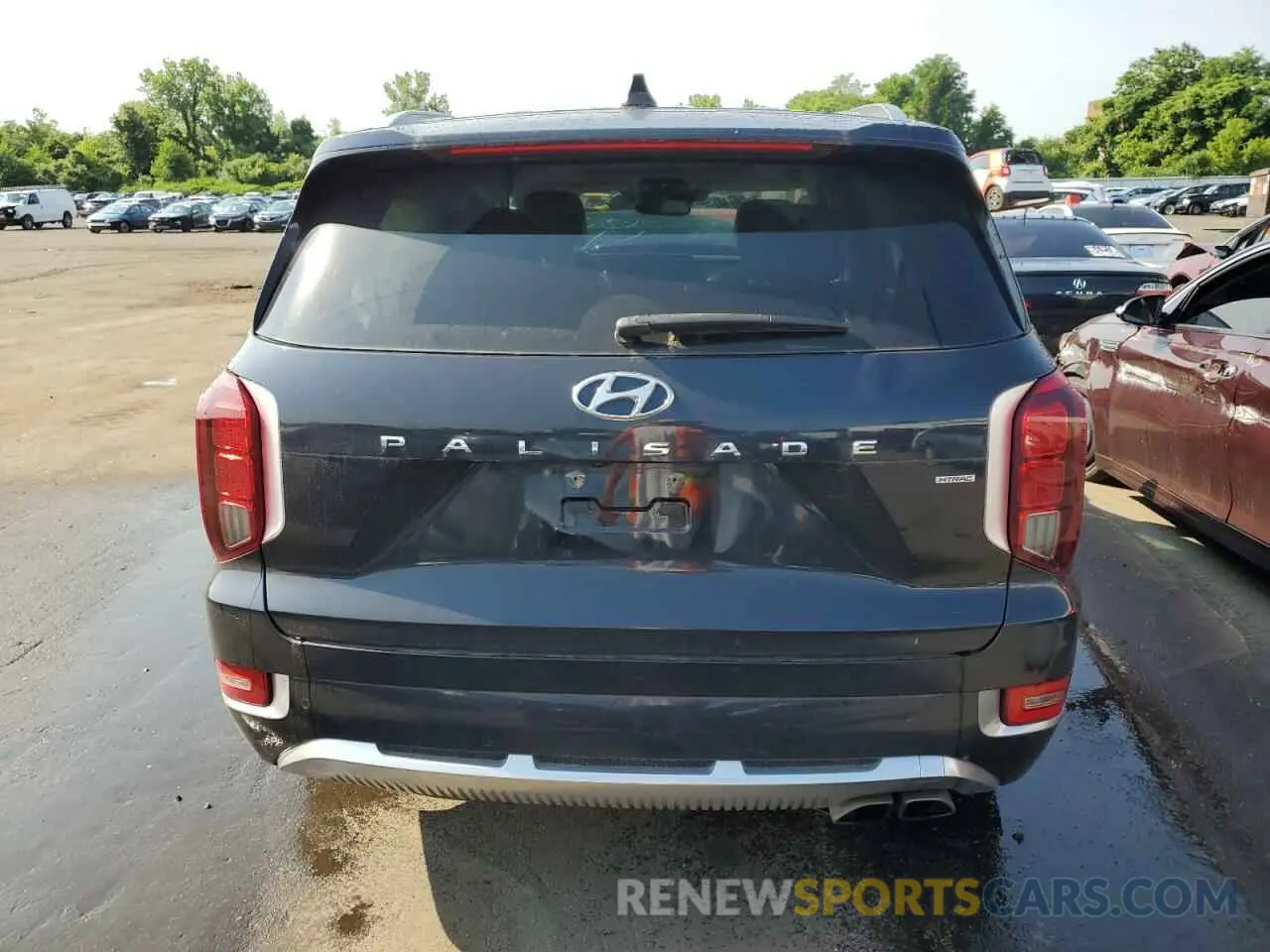 6 fotografías del automóvil dañado KM8R7DHE8MU174578 HYUNDAI PALISADE 2021