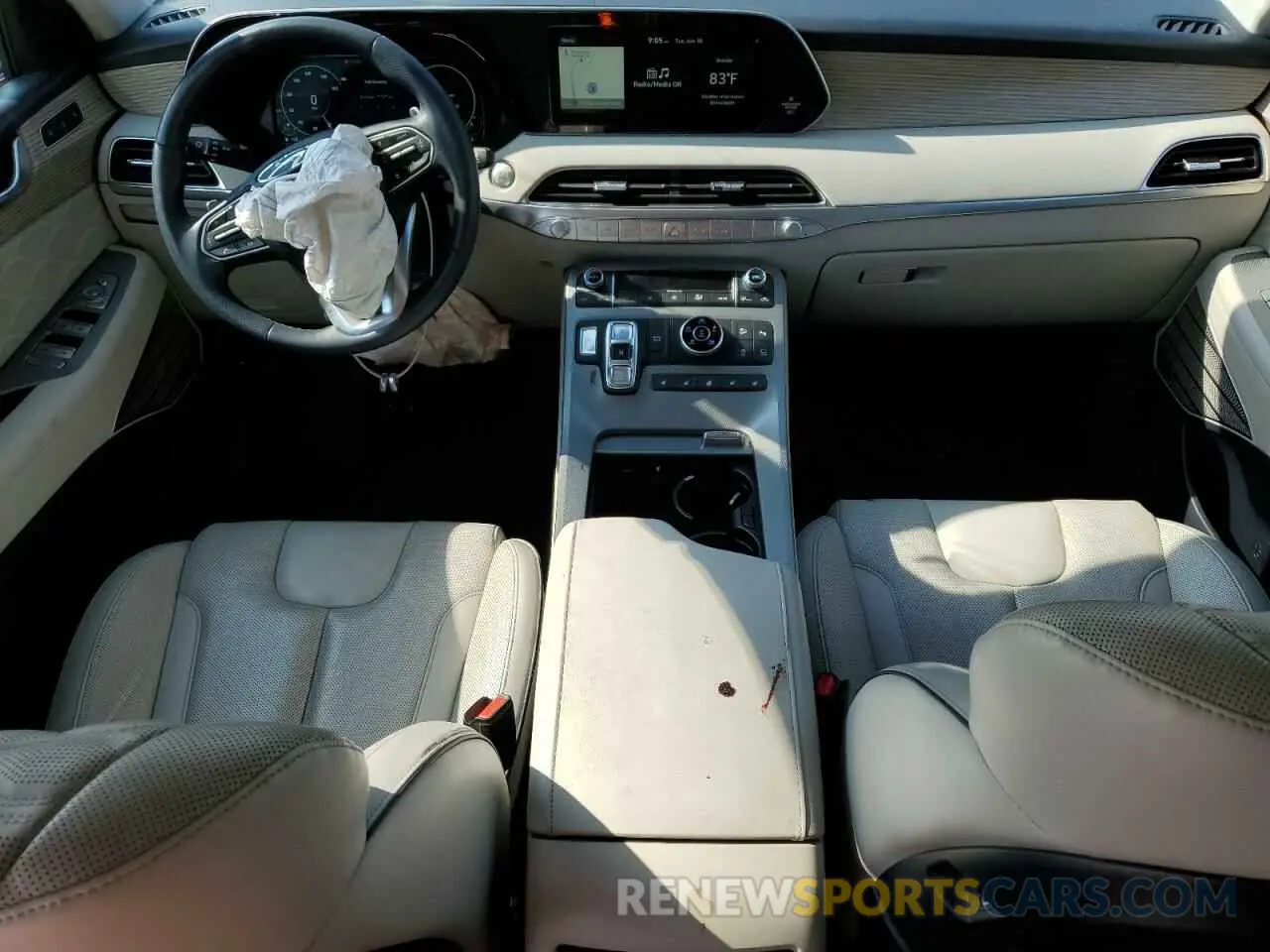 8 fotografías del automóvil dañado KM8R7DHE8MU174578 HYUNDAI PALISADE 2021