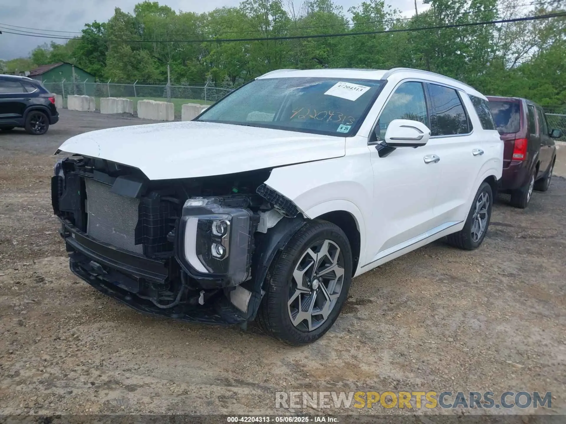 2 fotografías del automóvil dañado KM8R7DHEXMU183458 HYUNDAI PALISADE 2021