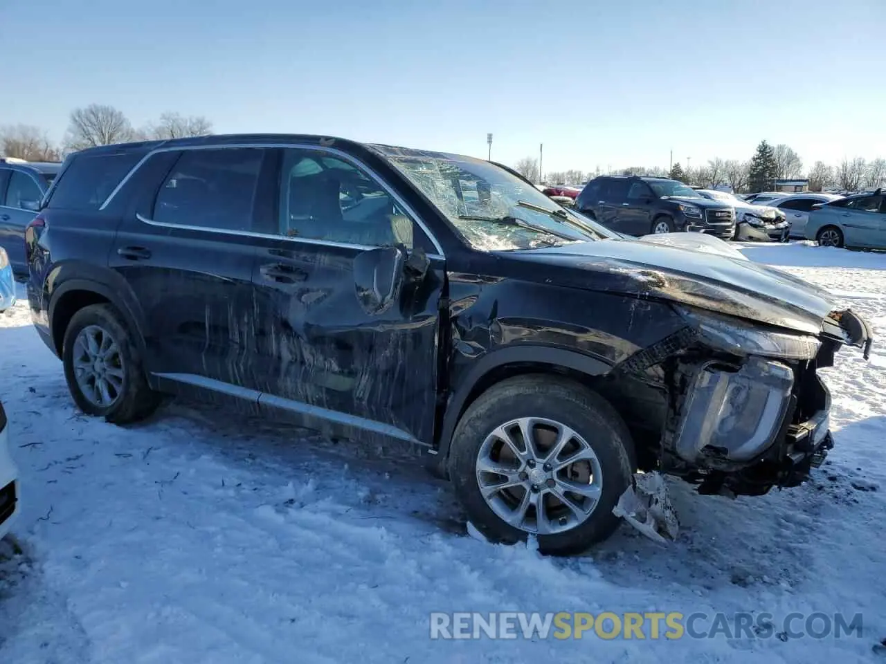 4 fotografías del automóvil dañado KM8R14HE0NU353183 HYUNDAI PALISADE 2022