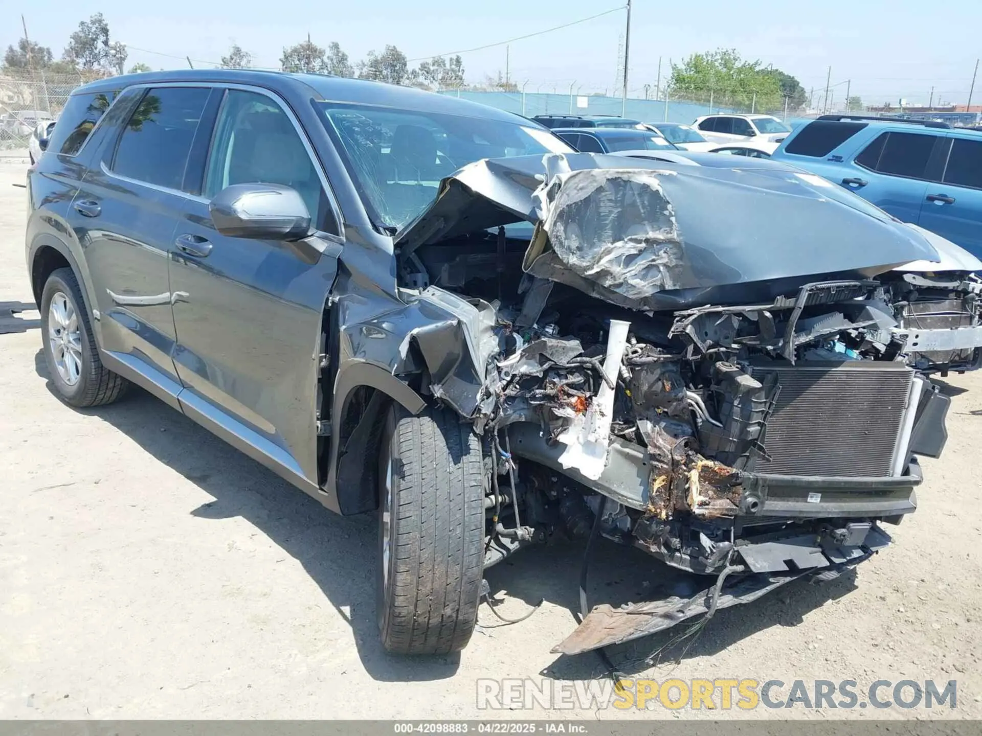 1 fotografías del automóvil dañado KM8R14HE2NU483403 HYUNDAI PALISADE 2022
