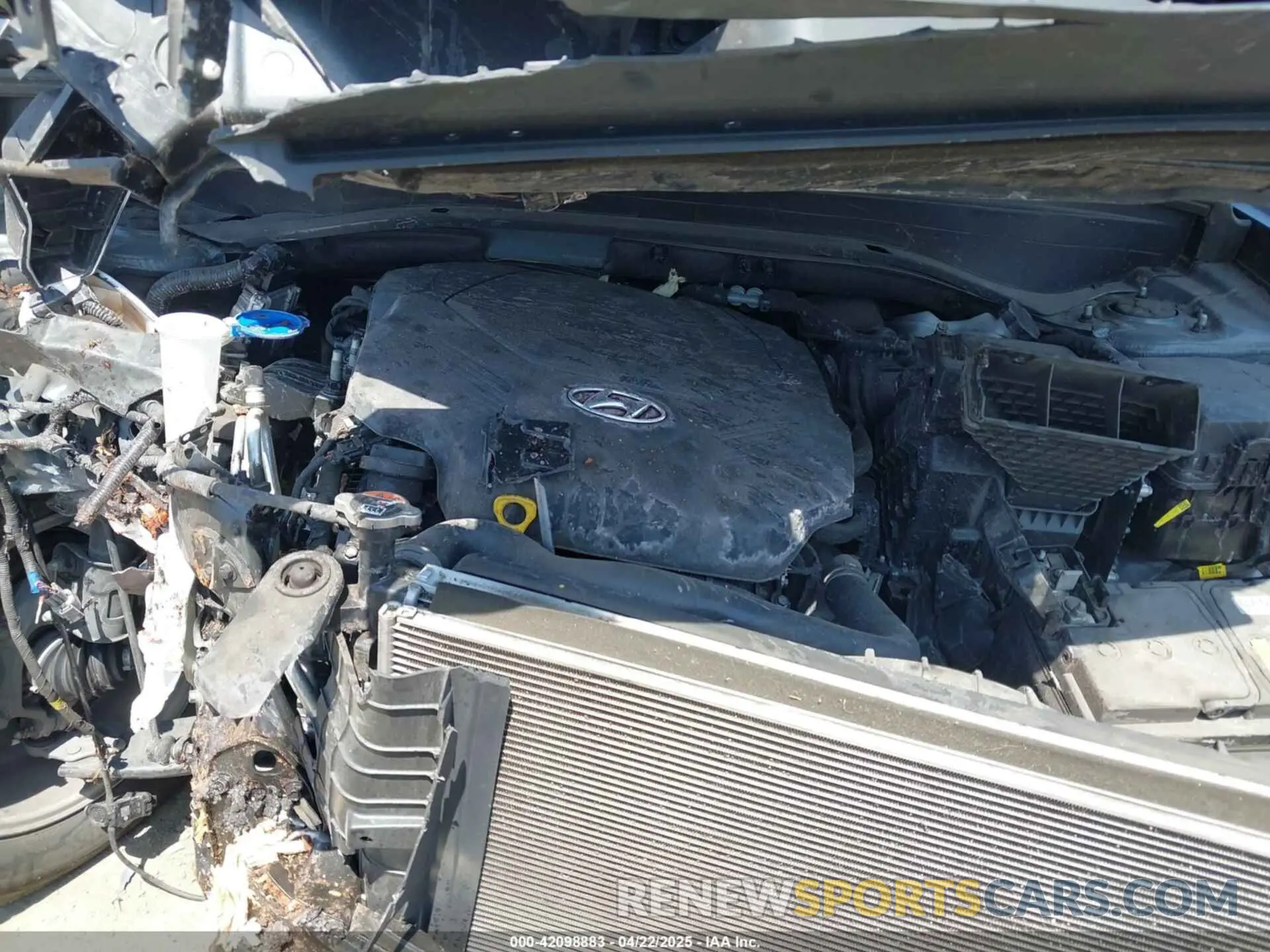 10 fotografías del automóvil dañado KM8R14HE2NU483403 HYUNDAI PALISADE 2022